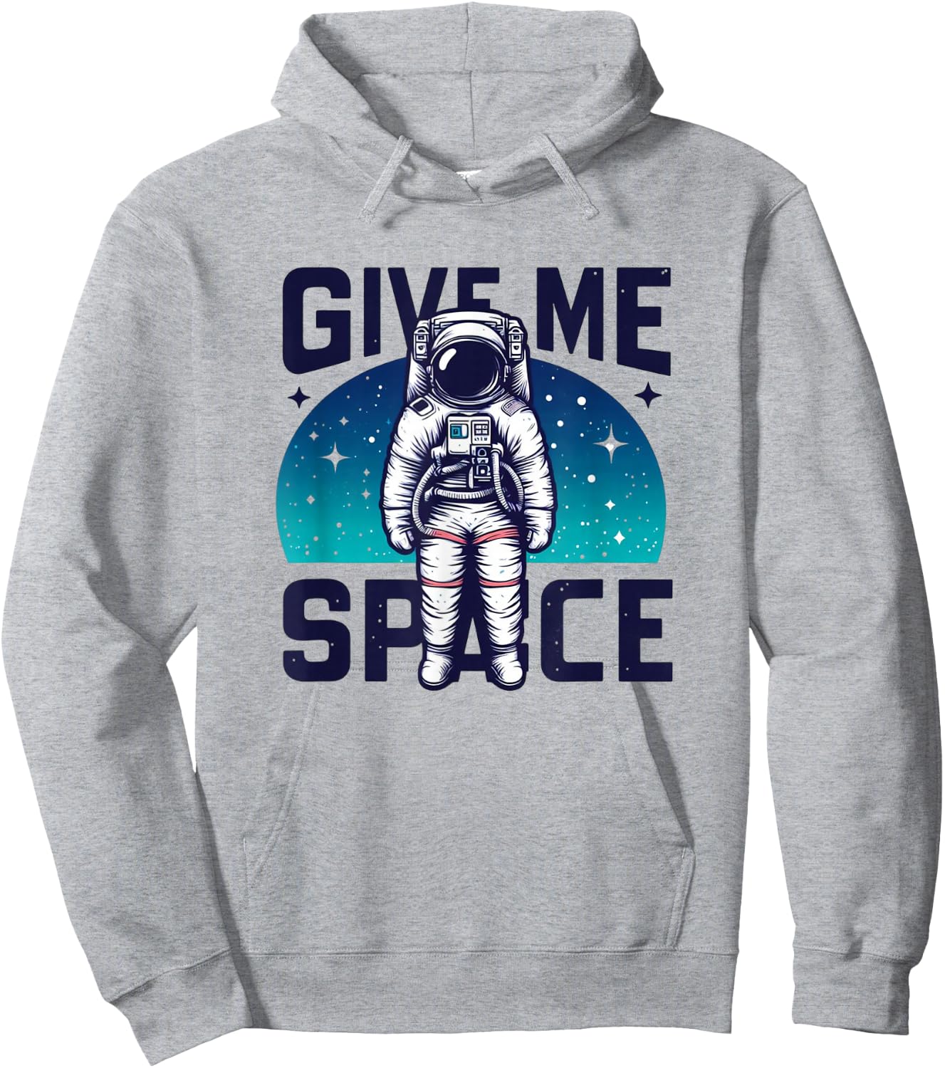 Give Me Space Astronaut Galaxy Adventure Graphic Graphic Hoodie - Hoodie | Ash