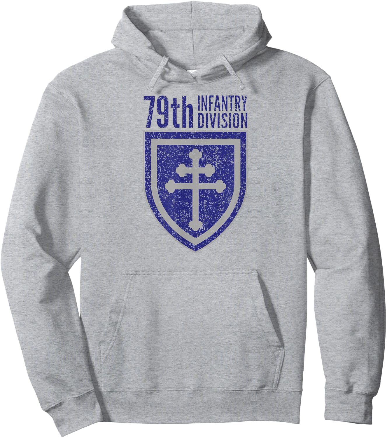 79th INFANTRY DIVISION ARMY CROSS OF LORRAINE Hoodie - Hoodie | Ash