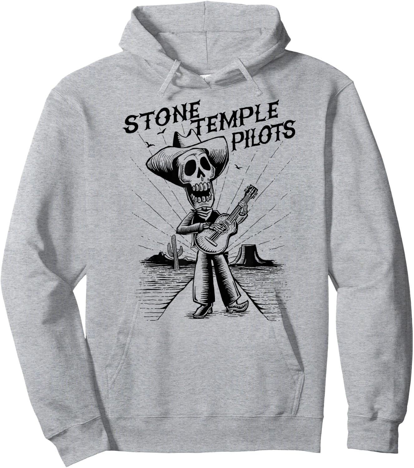 Stone Temple Pilots – Skeleton Day of the Dead Hoodie - Hoodie | Ash
