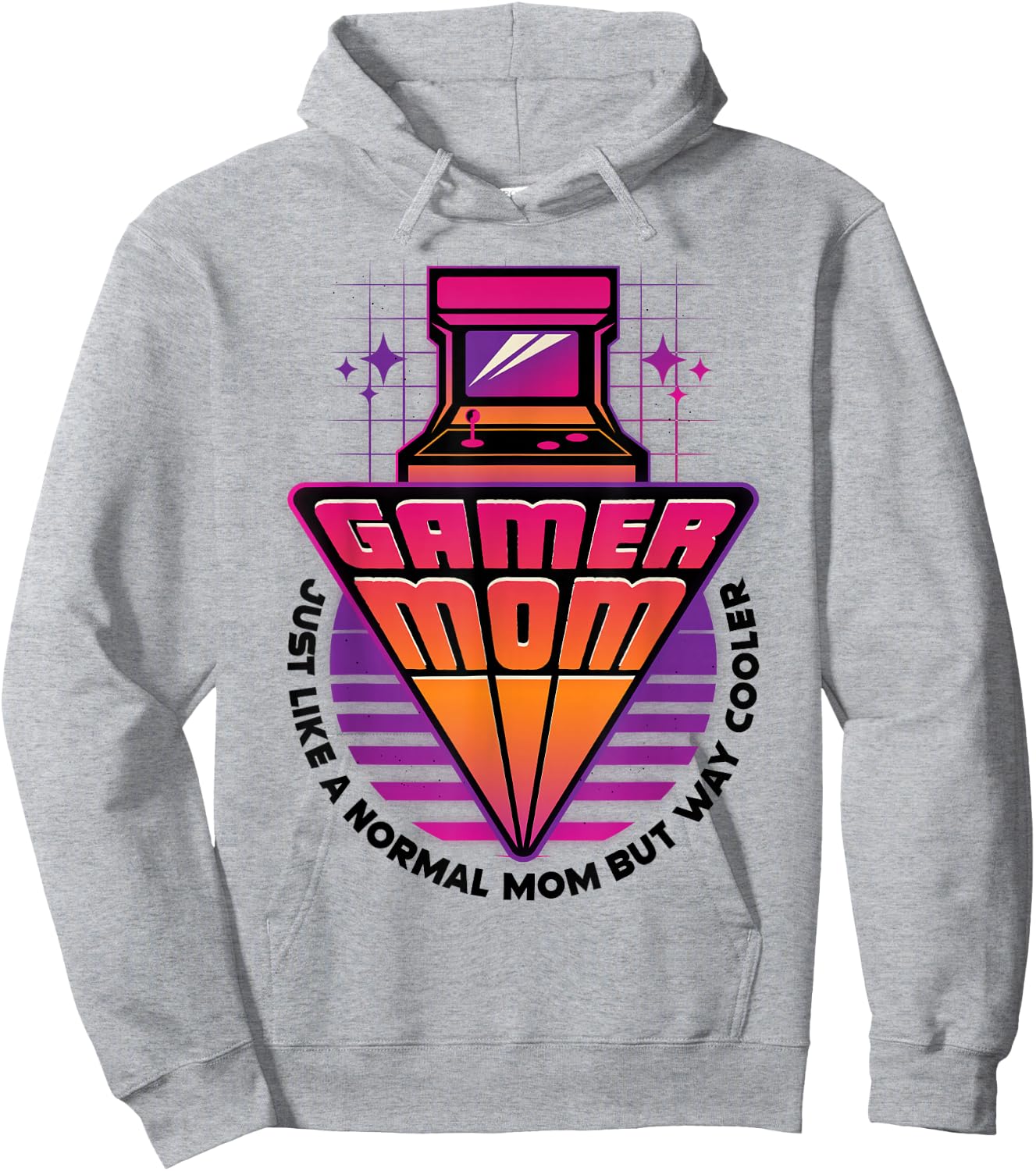 Gamer Mom Mother's Day Arcade Video Game Gaming Mommy Mama Hoodie - Hoodie | Ash