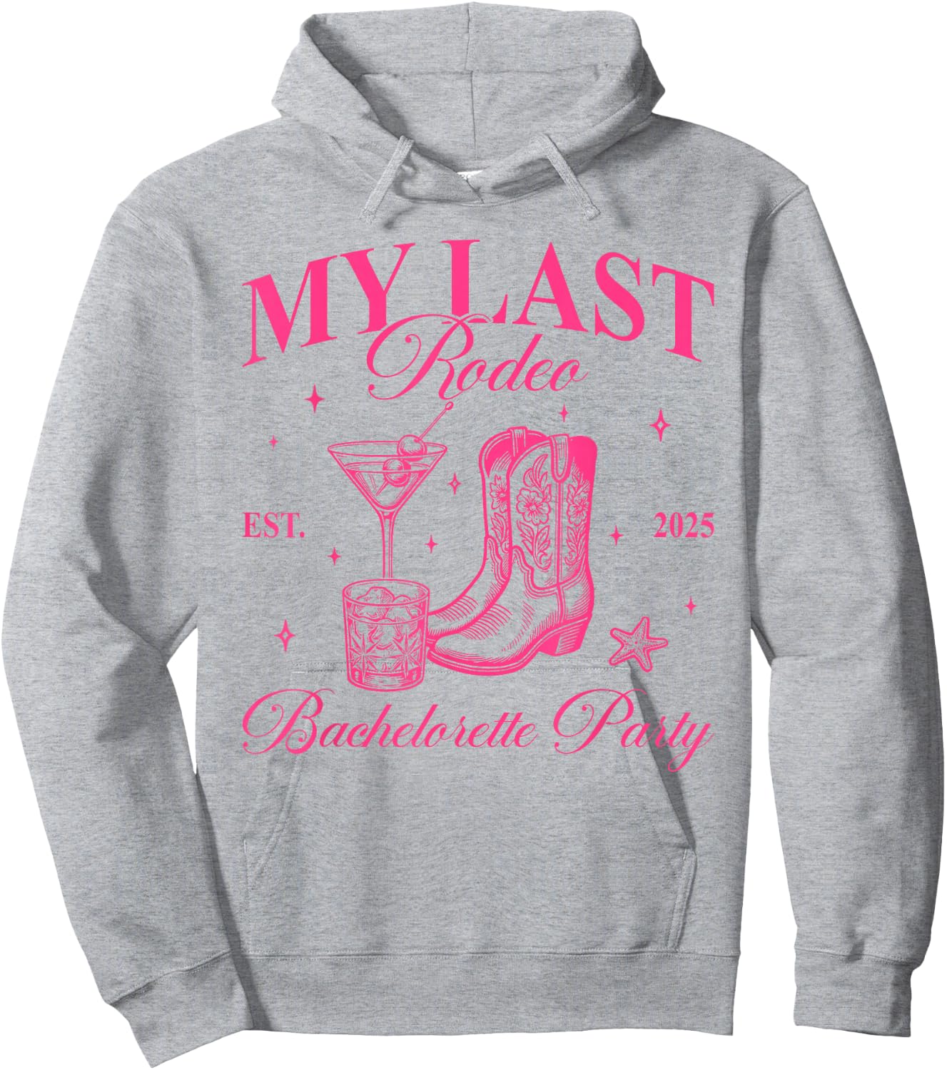 Funny My Last Rodeo Bachelorette Cowgirl Bachelorette Party Hoodie - Hoodie | Ash