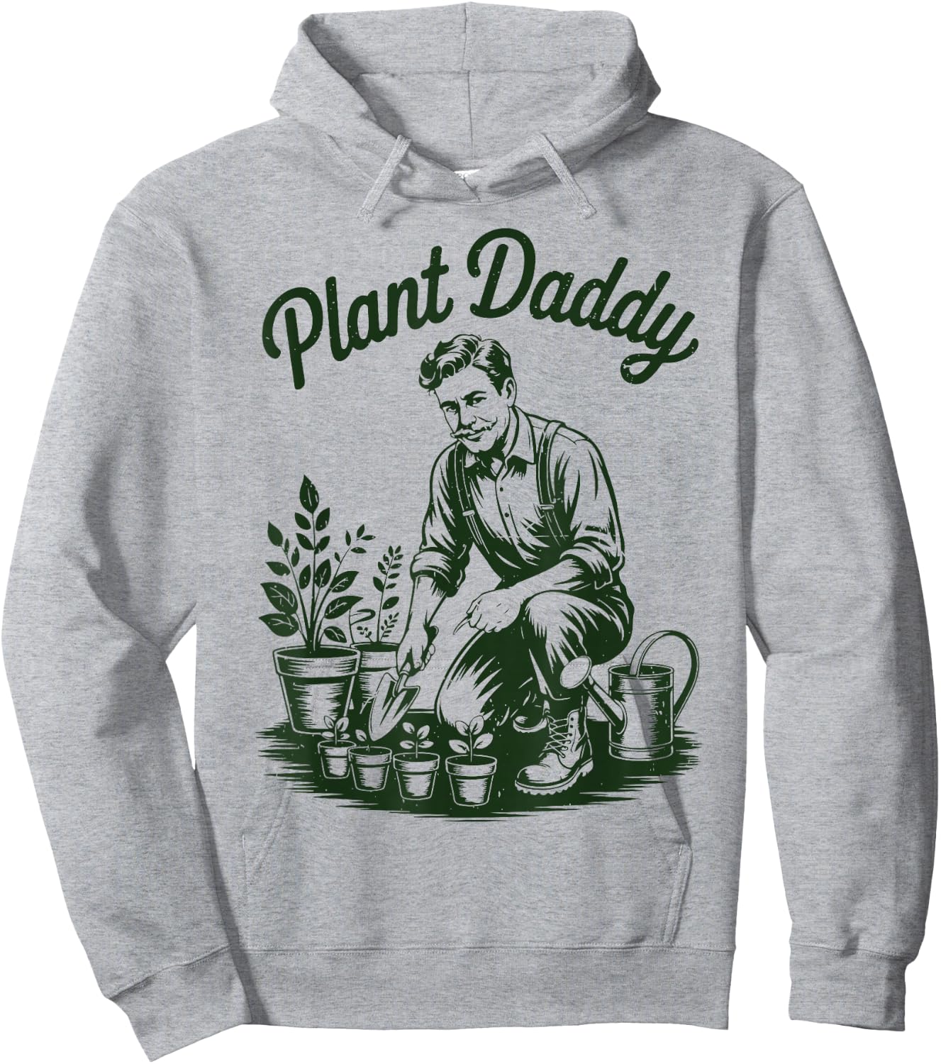Garden Dad Father Day Gift Plant Daddy Papa Husband Gardener Hoodie - Hoodie | Ash