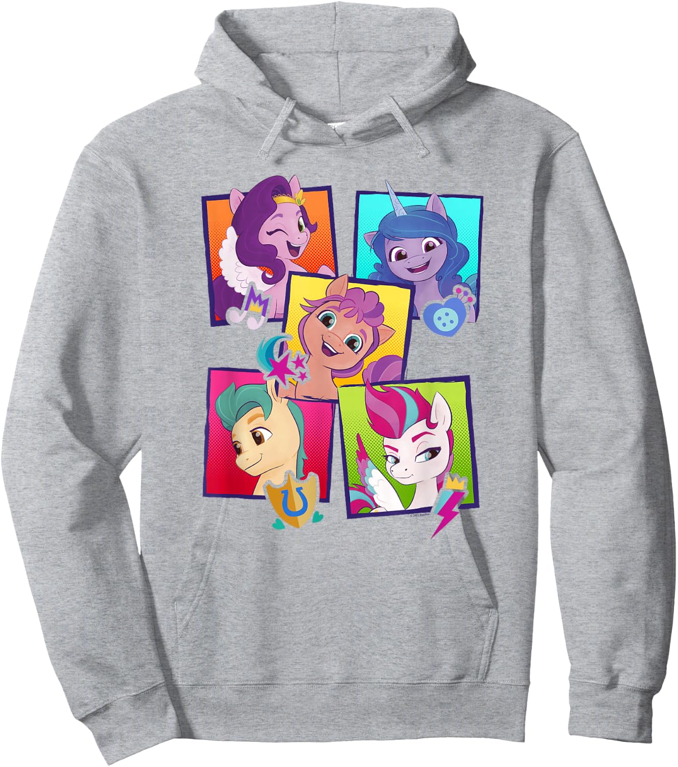 My Little Pony: A New Generation Group Pony Boxes Hoodie - Hoodie | Ash