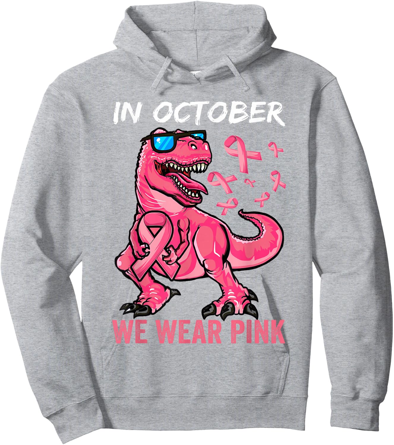 Breast Cancer Shirt for Boys, Breast Cancer Shirts for Kids Hoodie - Hoodie | Ash