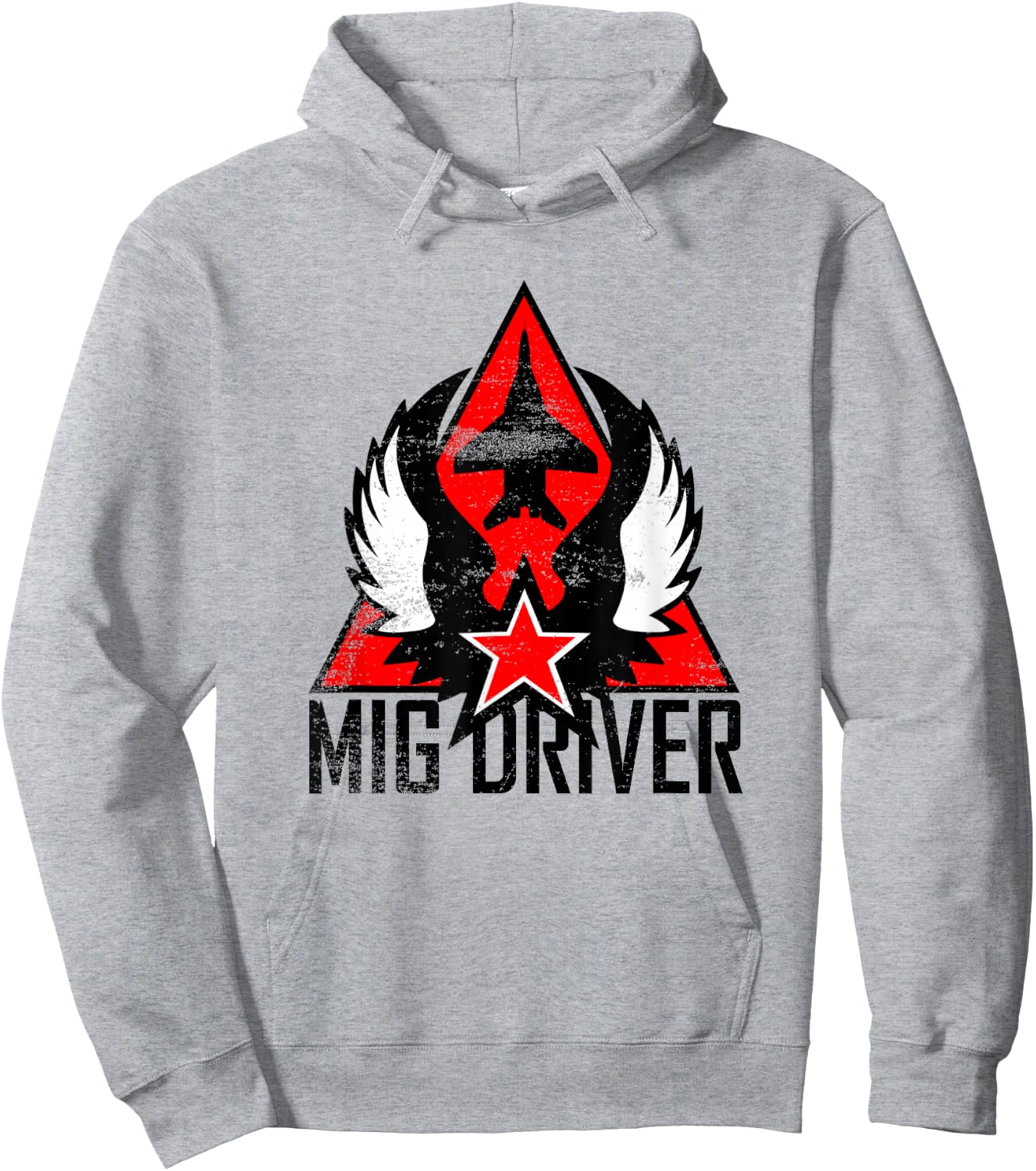 Mig Driver (distressed) Hoodie - Hoodie | Ash