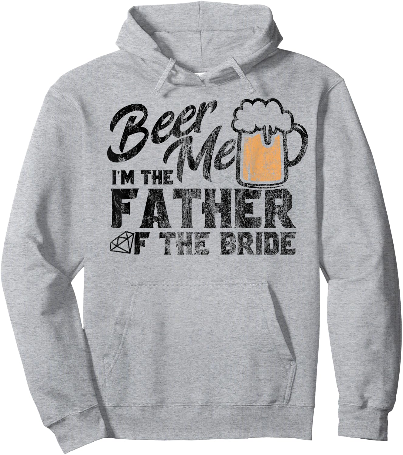 Wedding T Shirt for Dad of Bride Beer Me Father of the Bride Hoodie - Hoodie | Ash