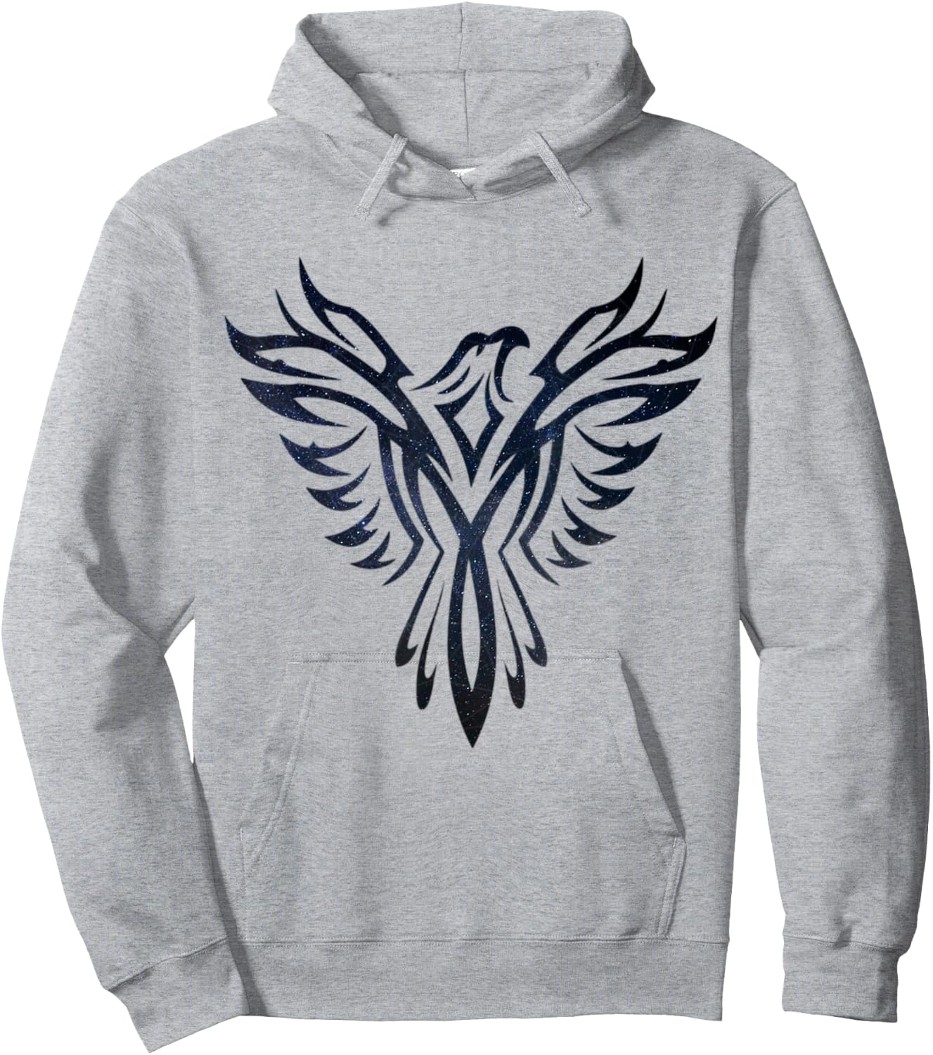 Night Sky Stars Phoenix Mythical Bird Rising Born Again Hoodie - Hoodie | Ash