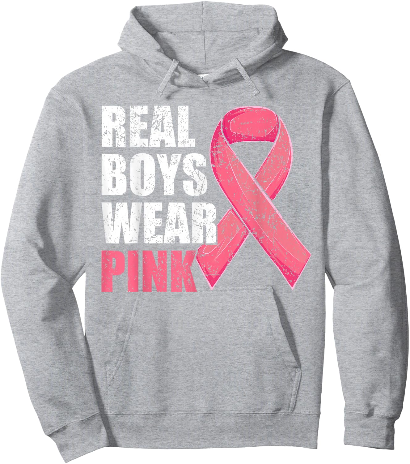Breast Cancer Shirt for Boys Kids Toddlers Hoodie - Hoodie | Ash