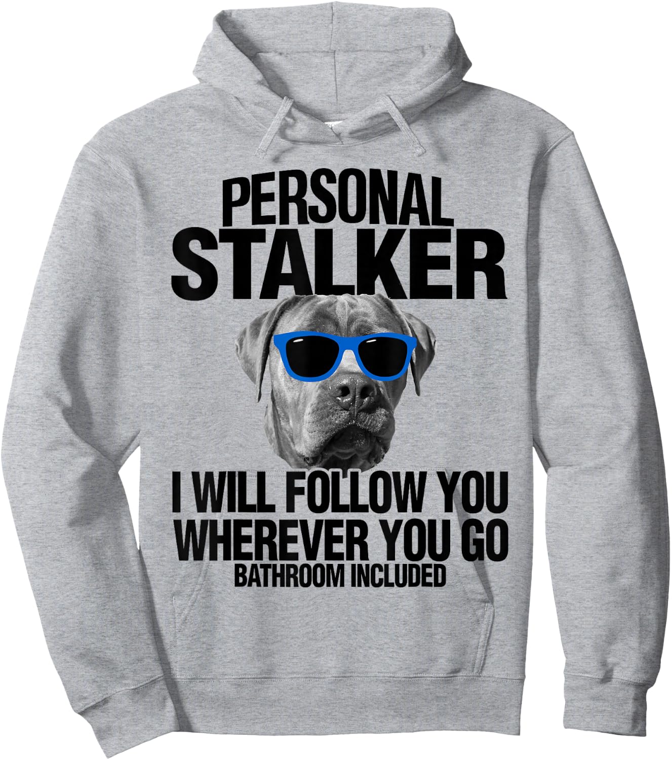 Cane Corso Dog Personal Stalker I Will Follow You Men Women Kids Hoodie - Hoodie | Ash