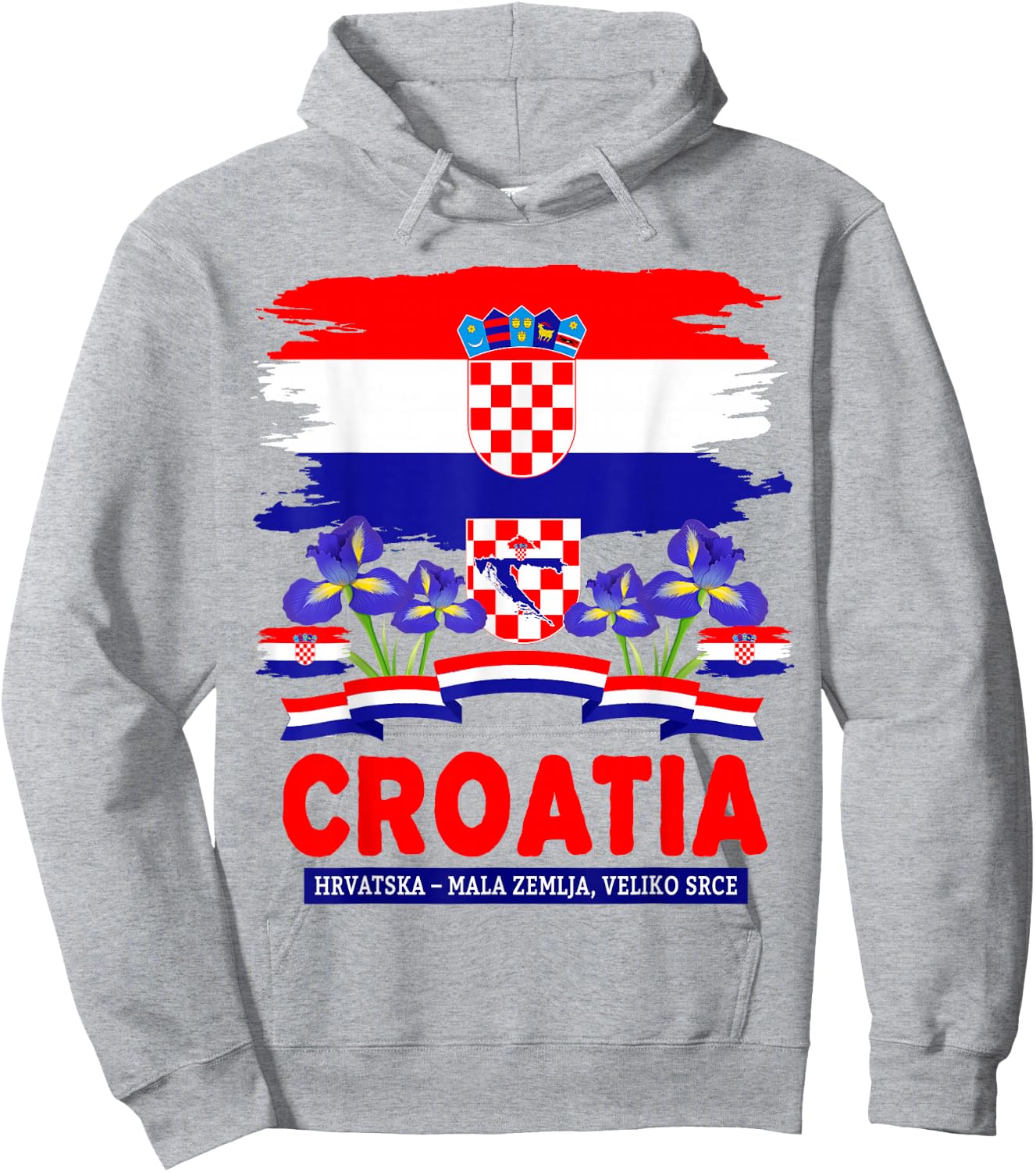 Hrvatska Croatian Flag Outfit Idea for Kids & Croatia Flag Hoodie - Hoodie | Ash