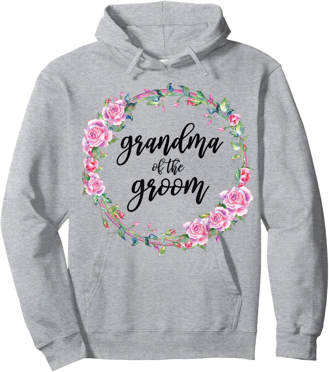 Grandma Of The Groom Wedding Matching Bridal Party Hoodie - Hoodie | Ash