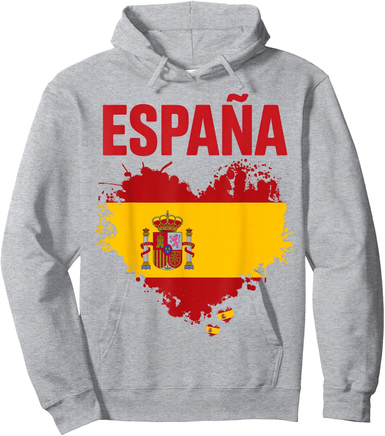 Spanish Flag Idea for Kids España Bandera española Spain Hoodie - Hoodie | Ash