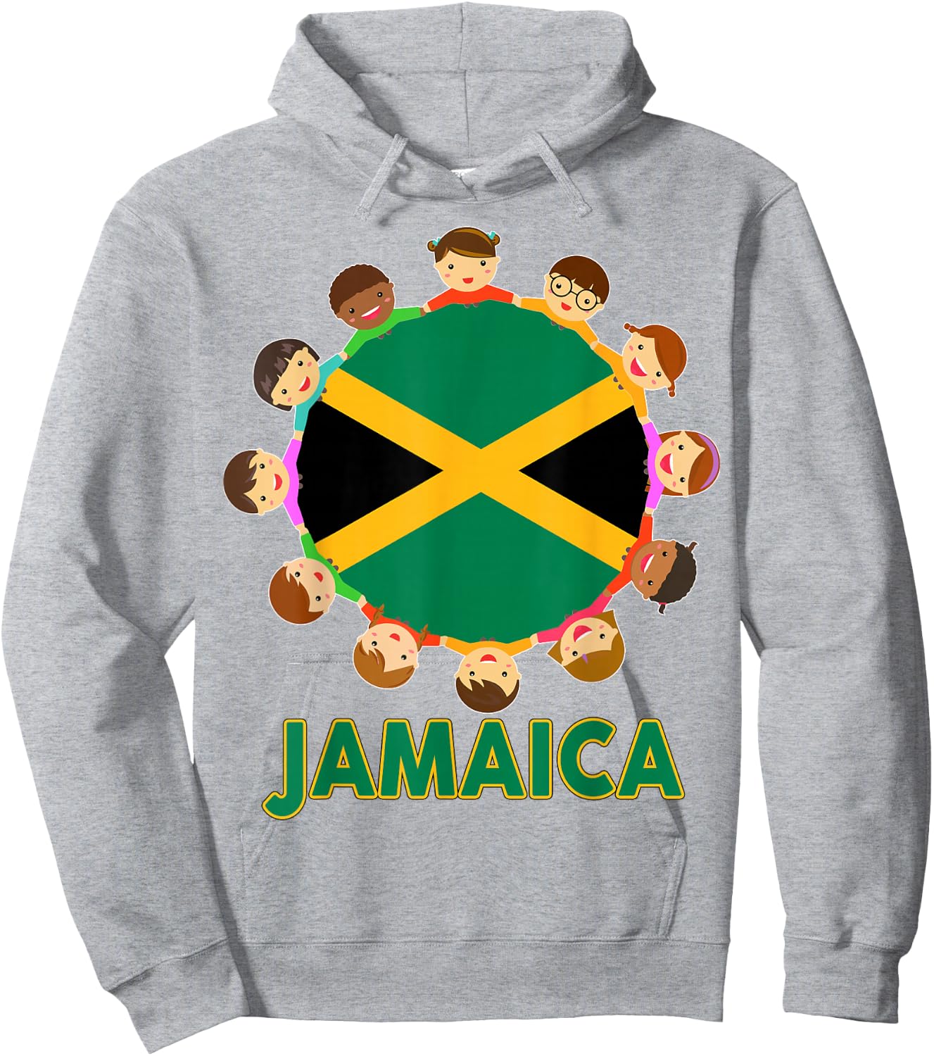 Toddler Jamaica Jamaican Flag Baby Kid Girl Boy Women Hoodie - Hoodie | Ash