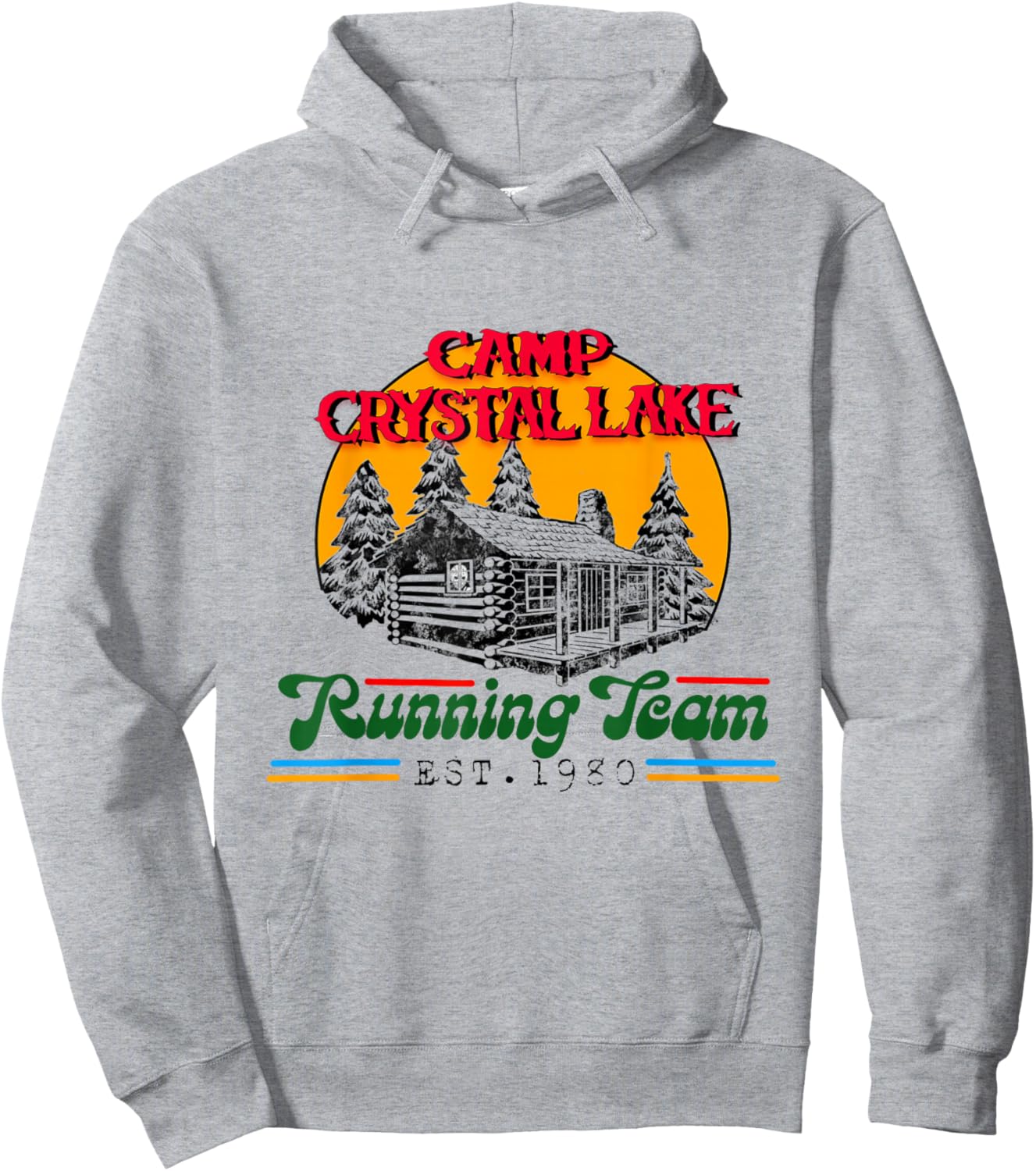 Crystal Lake Running Team Hoodie - Hoodie | Ash