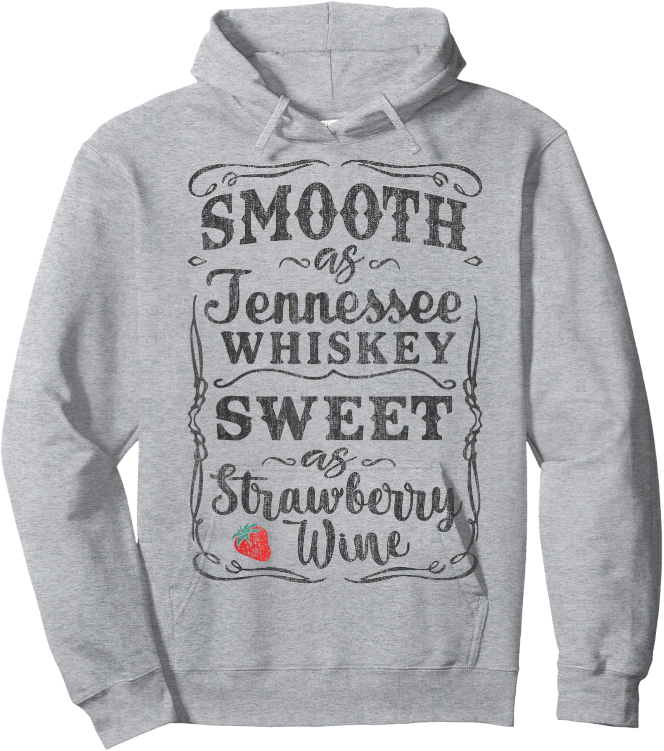 Smooth as Tennessee Whiskey Funny Humour Vacation Hoodie - Hoodie | Ash