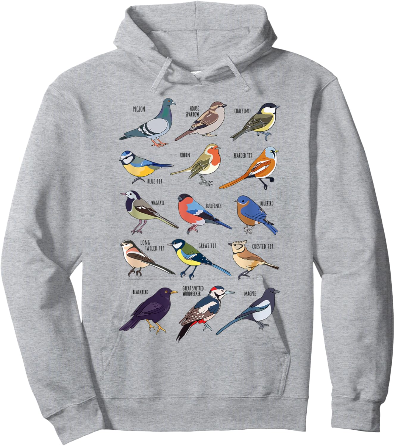 Wildlife Birds Gift Bird watching Birder Hoodie - Hoodie | Ash
