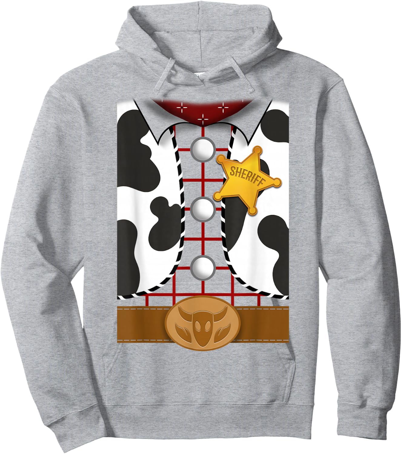 Disney Pixar Toy Story Halloween Sheriff Woody Costume Hoodie - Hoodie | Ash