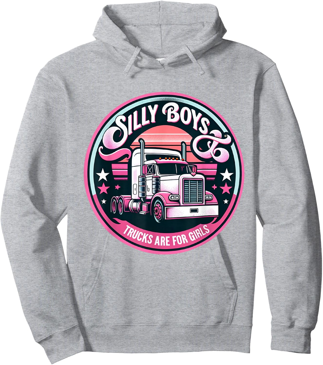 Female truck driver trucks are for girls trucker girl Women Hoodie - Hoodie | Ash