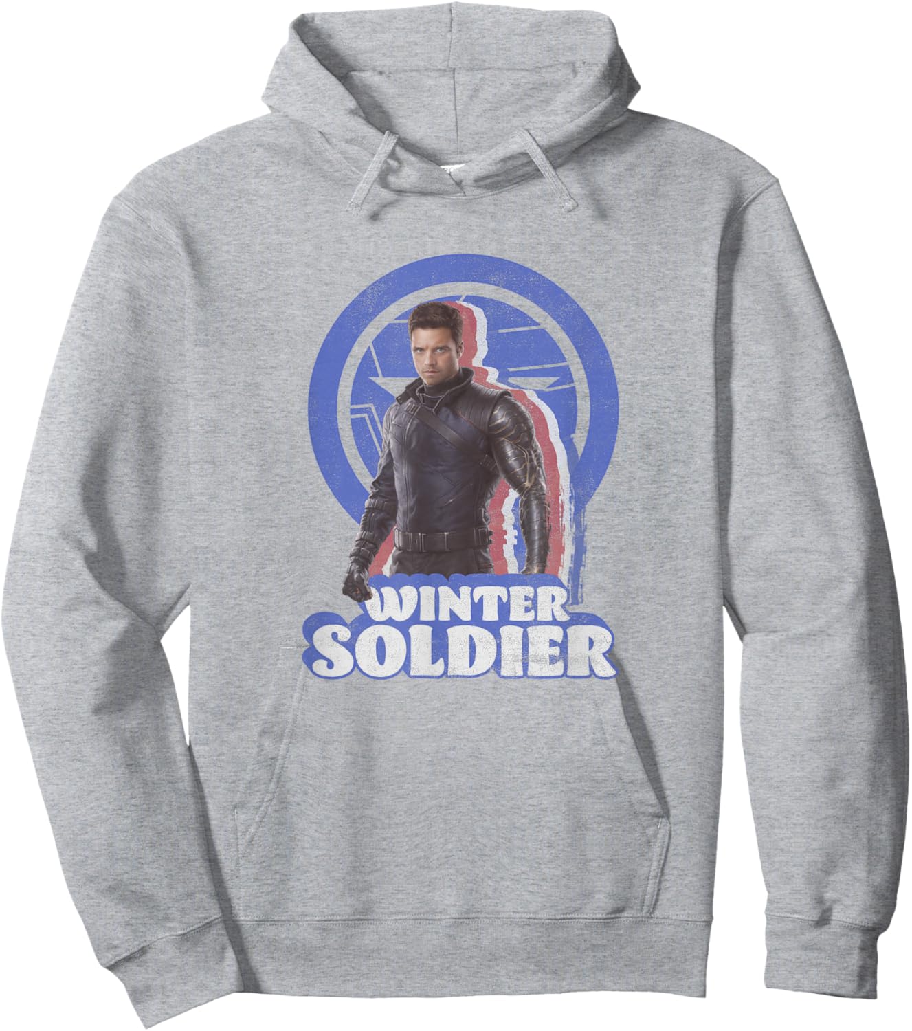 Marvel The Falcon and The Winter Soldier Bucky Retro Hoodie - Hoodie | Ash