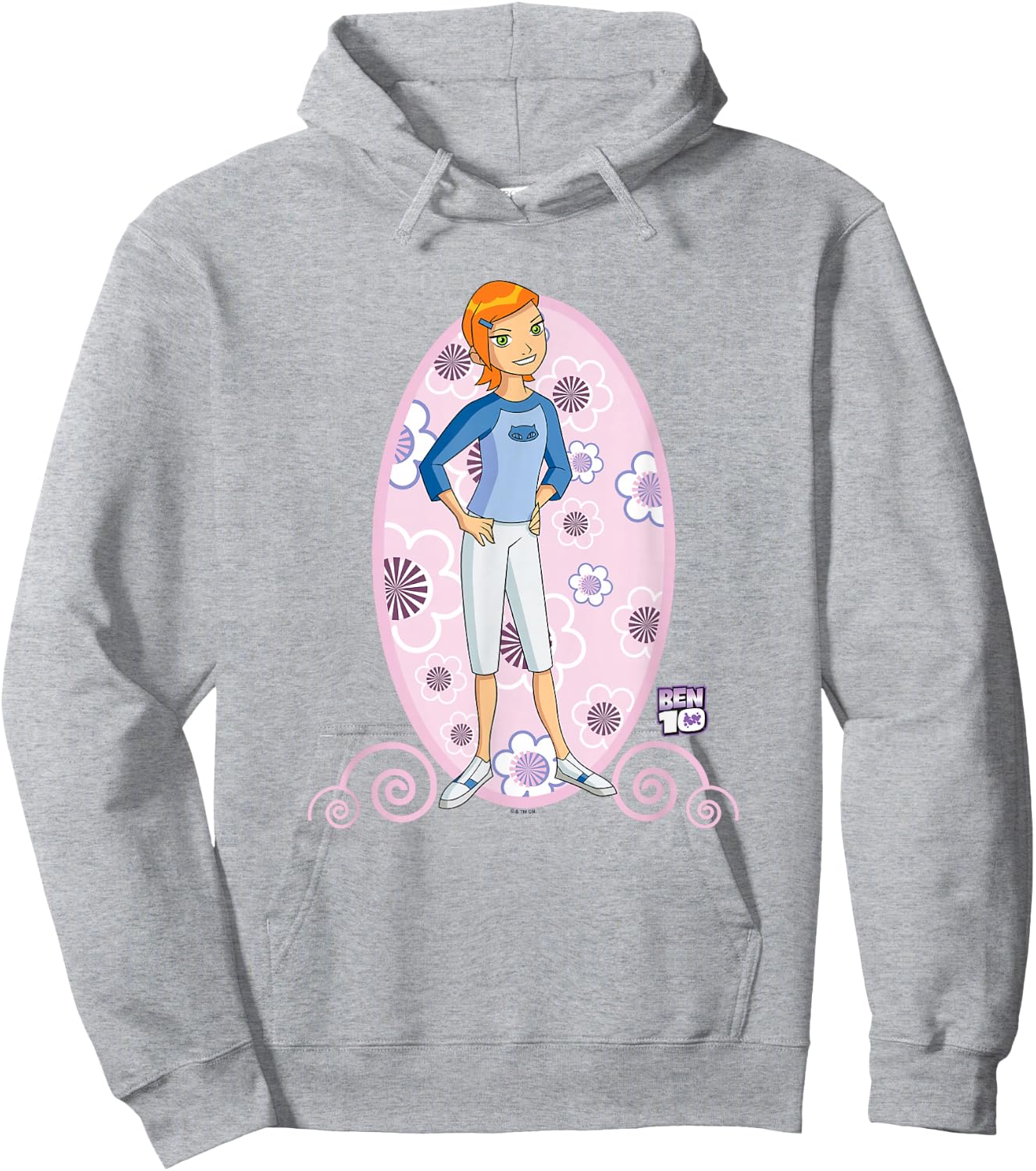 Ben 10: Alien Force Kid Gwen Tennyson Full Body Portrait Hoodie - Hoodie | Ash