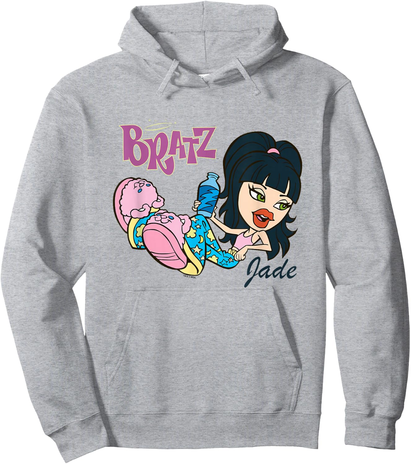 Bratz BFFs Sleepover Jade Chilling In Her Pajamas Hoodie - Hoodie | Ash