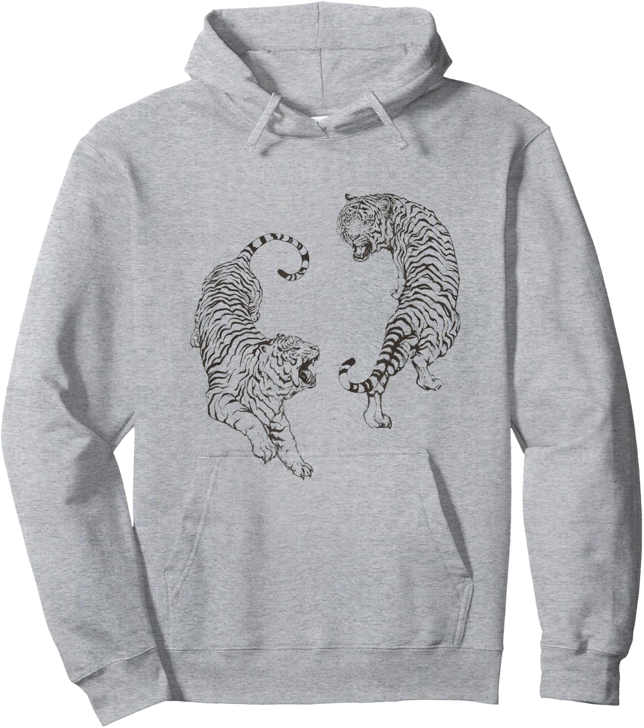 Tiger Yin Yang | Taichi | Orient Culture Hoodie - Hoodie | Ash