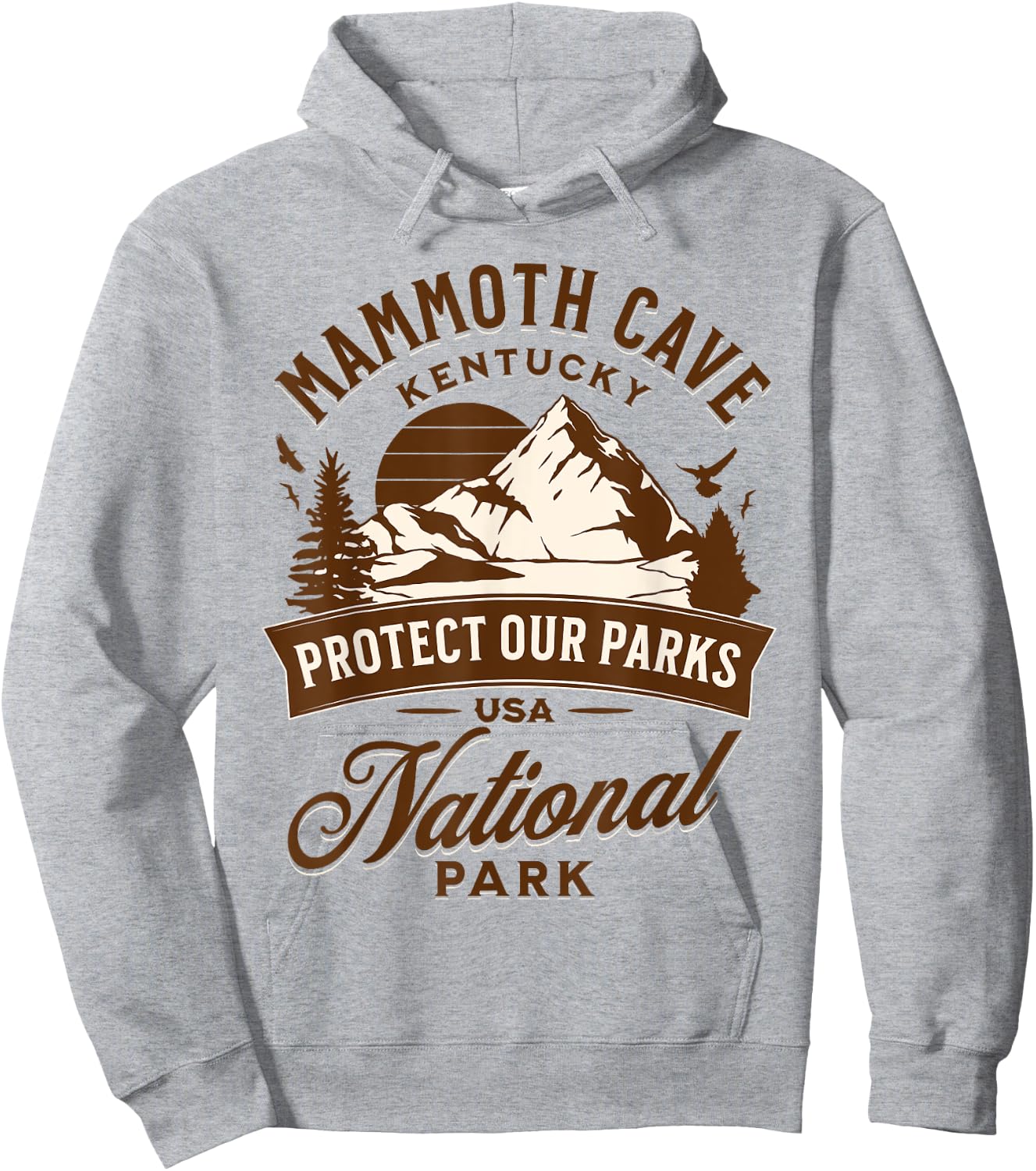 Mammoth Cave National Park Kentucky Hike Outdoors Vintage Hoodie - Hoodie | Ash