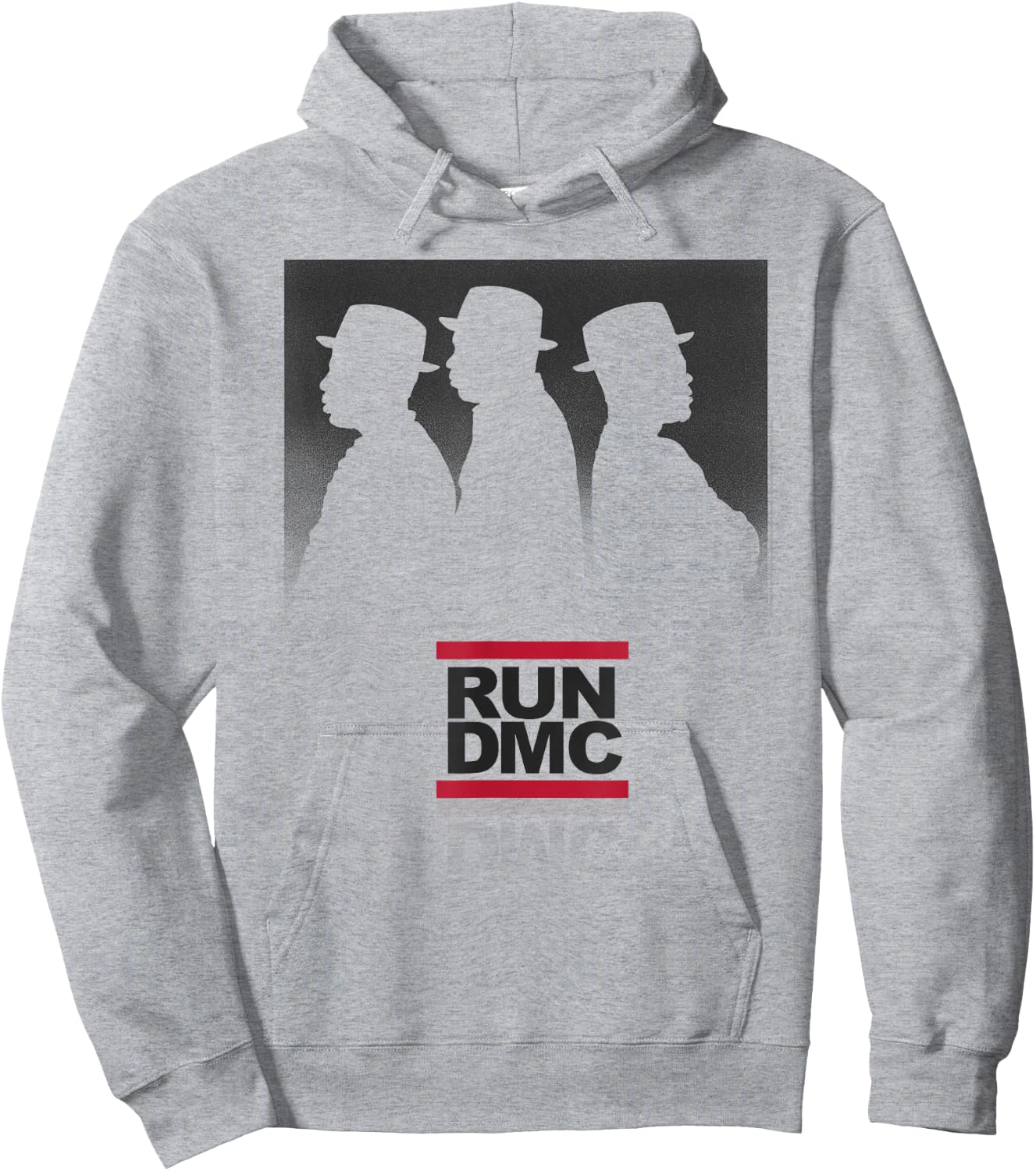 Run DMC Official White Silhouettes Hoodie - Hoodie | Ash