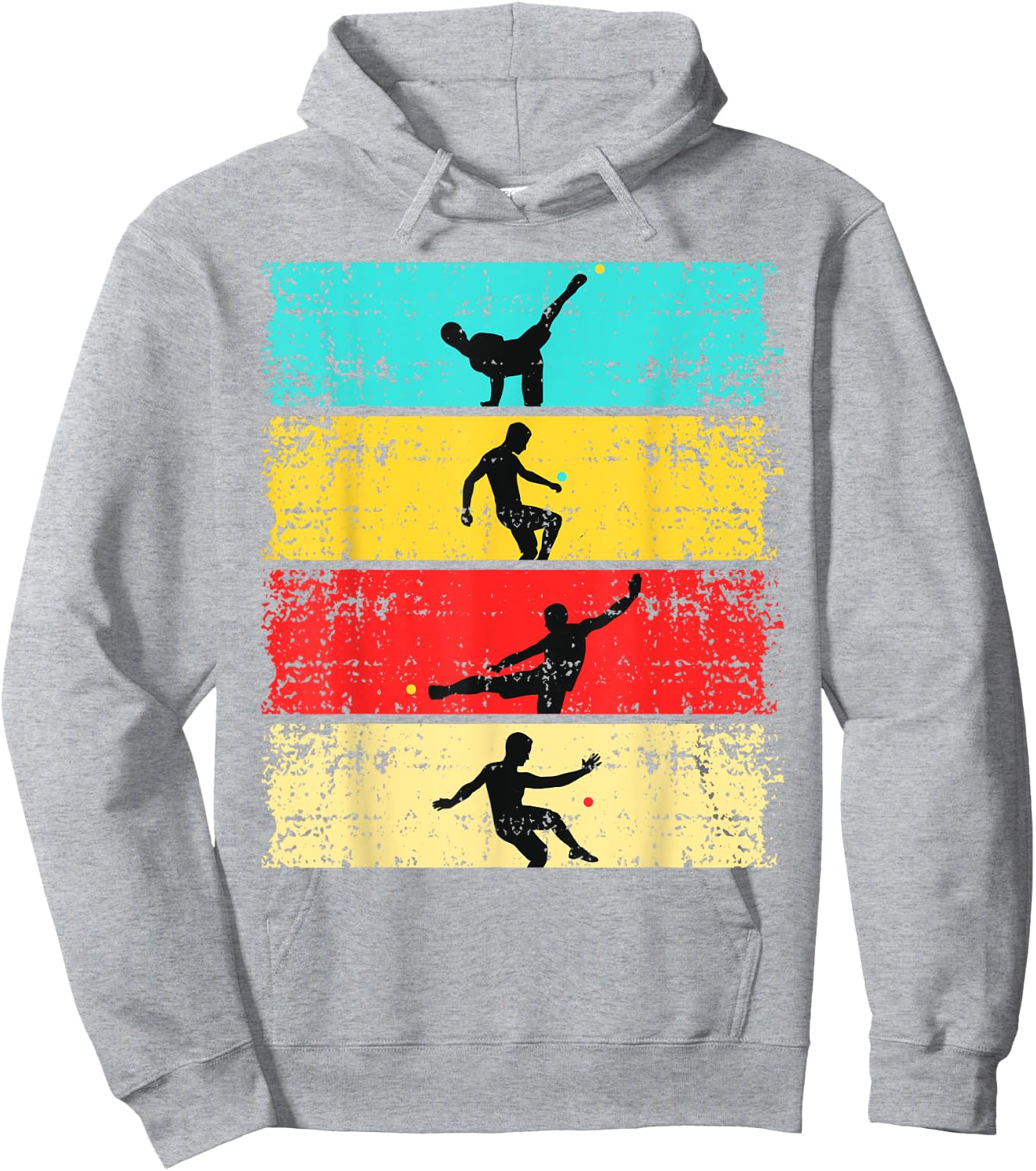 Footbag Retro Graphic Footbagger Footbag Player Freestyle Hoodie - Hoodie | Ash