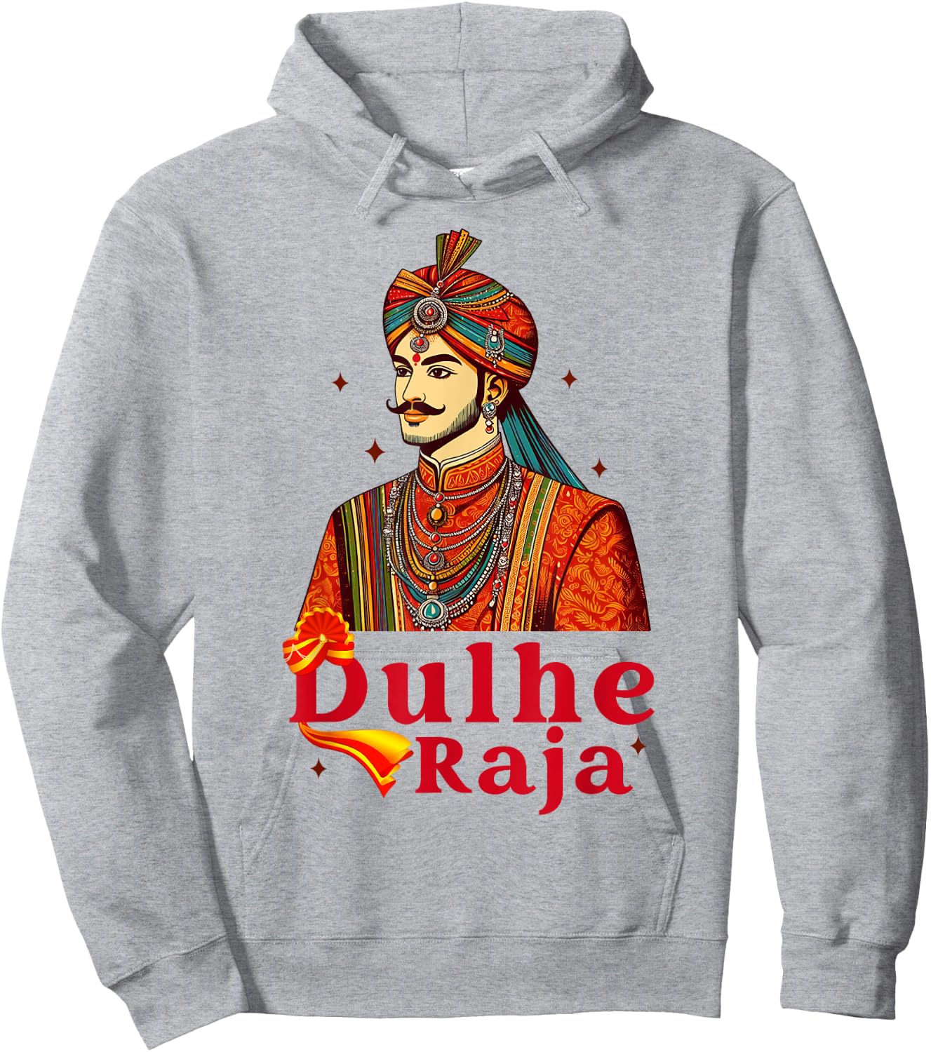 Indian Groom Indian Wedding Party Desi Newlywed Dulhe Raja Hoodie - Hoodie | Ash