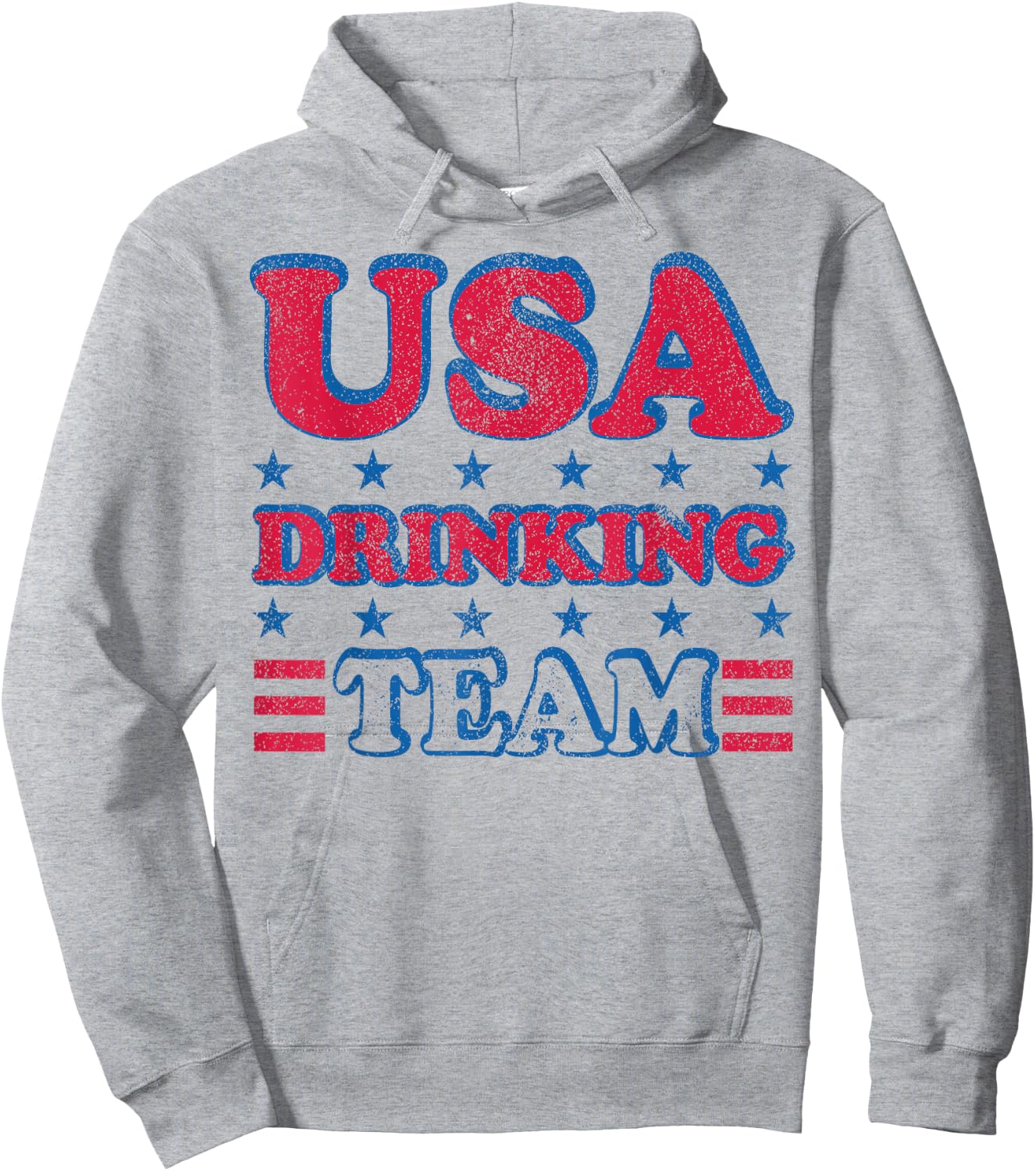 USA Drinking Team 4th of July Independence Day Drunk Funny Hoodie - Hoodie | Ash