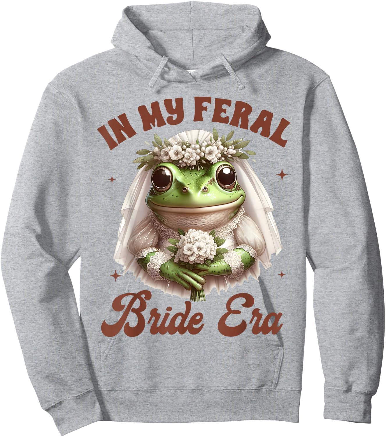 Bride To Be Frog Bridal Bachelorette In My Feral Bride Era Hoodie - Hoodie | Ash