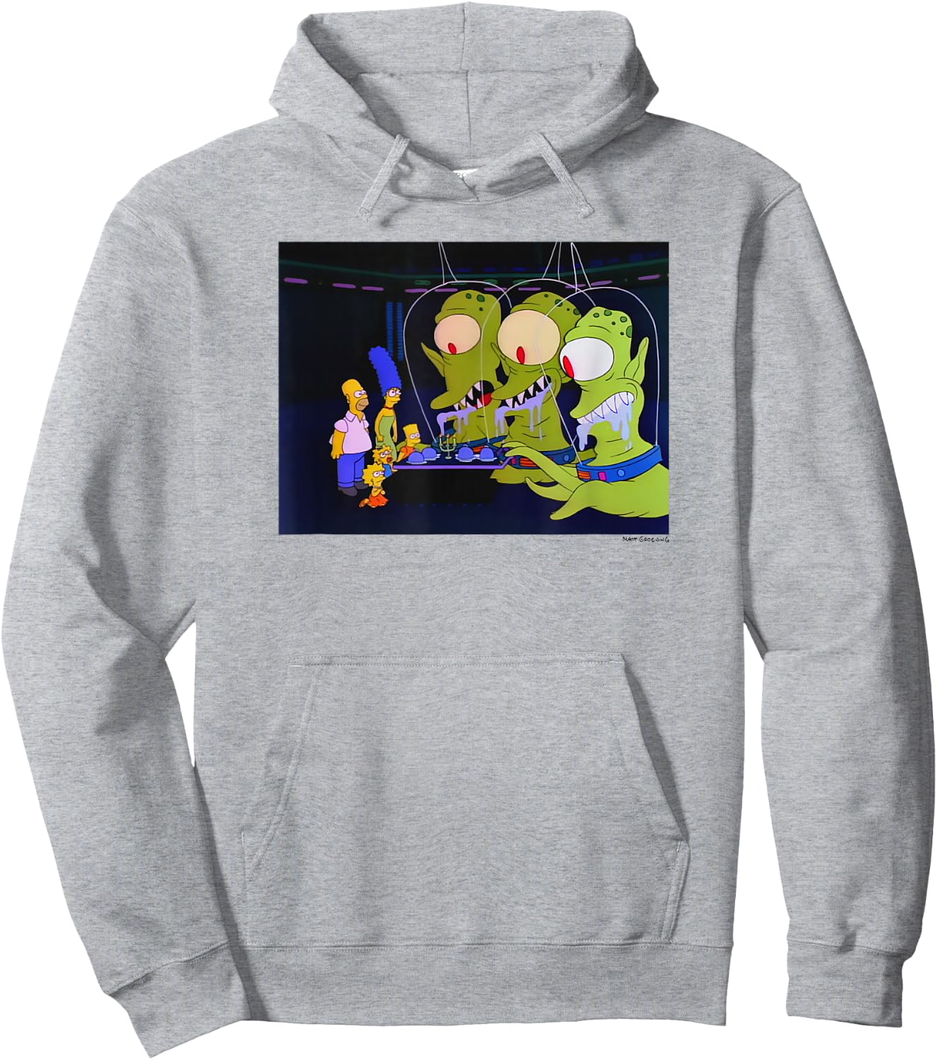 The Simpsons Treehouse Of Horror Alien Halloween Hoodie - Hoodie | Ash