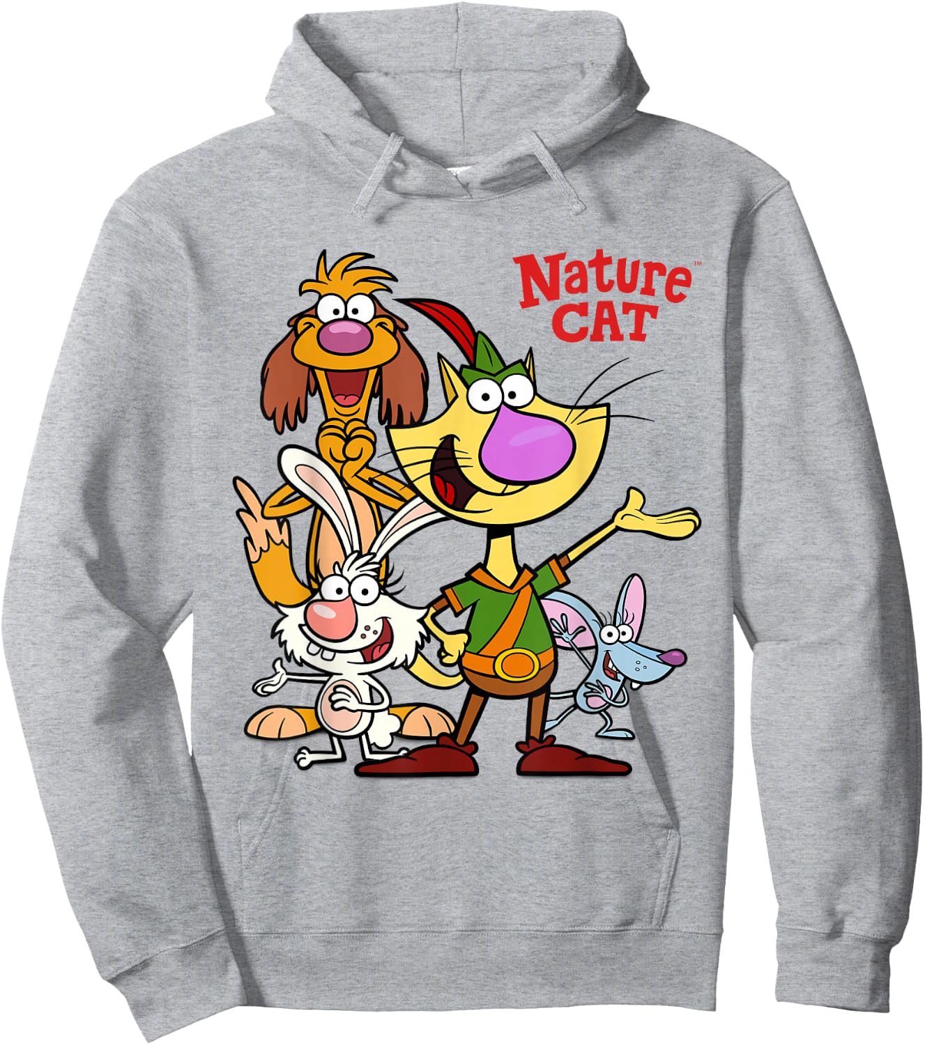 Nature Cat and Friends Hoodie - Hoodie | Ash