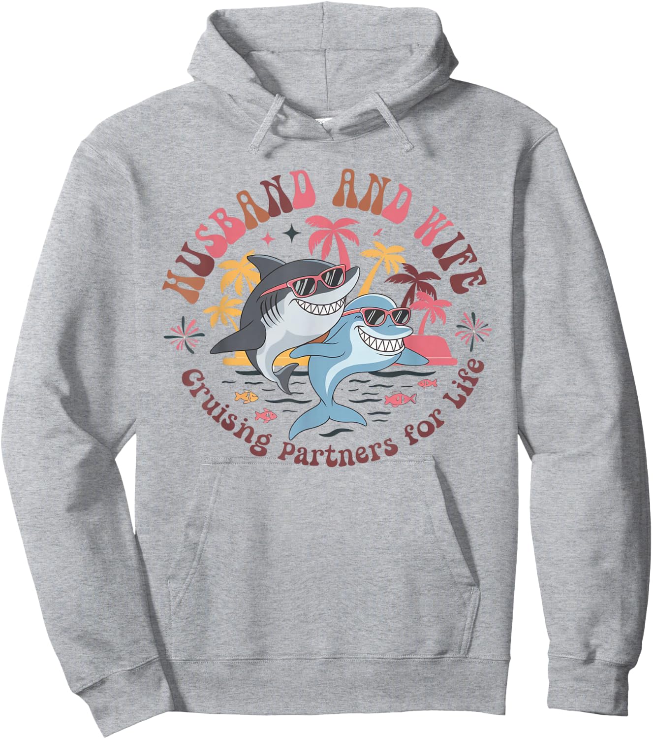 Cruising Ship Couple Partner Cruise Matching Vacation Hoodie - Hoodie | Ash