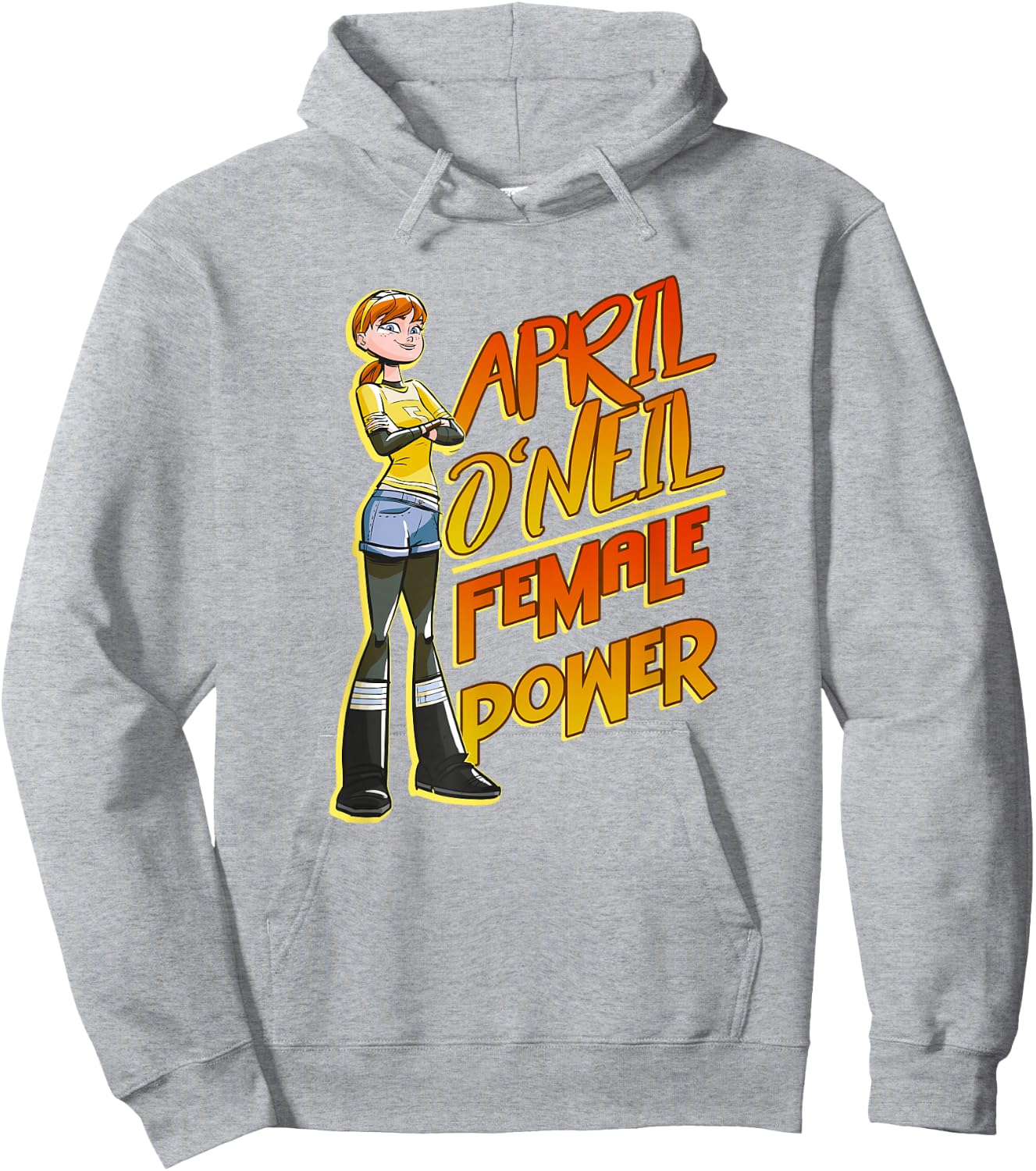 April O'Neill - Female Power Hoodie - Hoodie | Ash