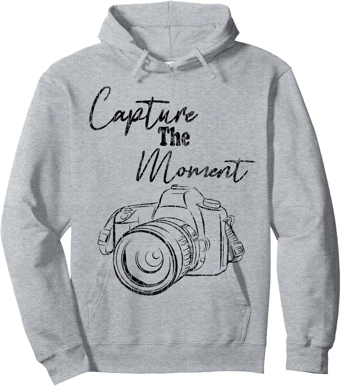 Capture The Moment Funny Photography Photographer Graphic Hoodie - Hoodie | Ash