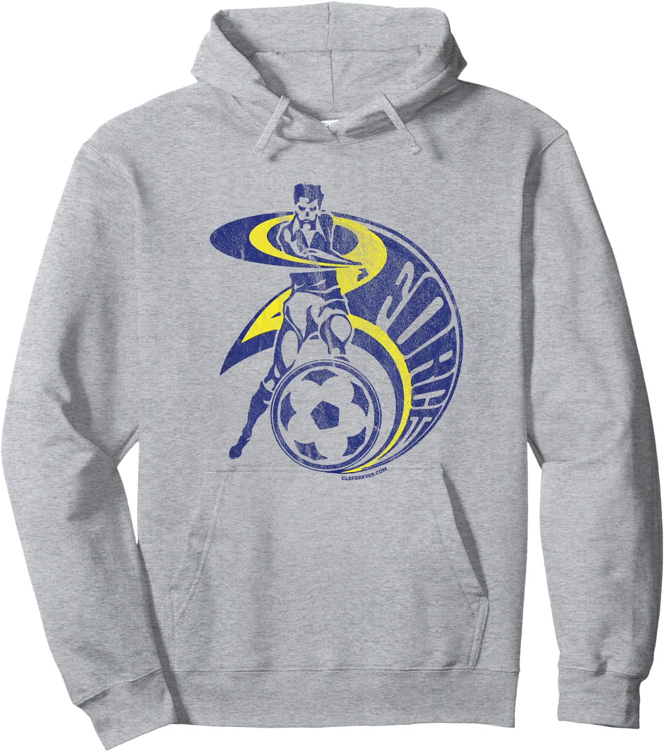 80's Cleveland Shirt Force Soccer Hoodie - Hoodie | Ash