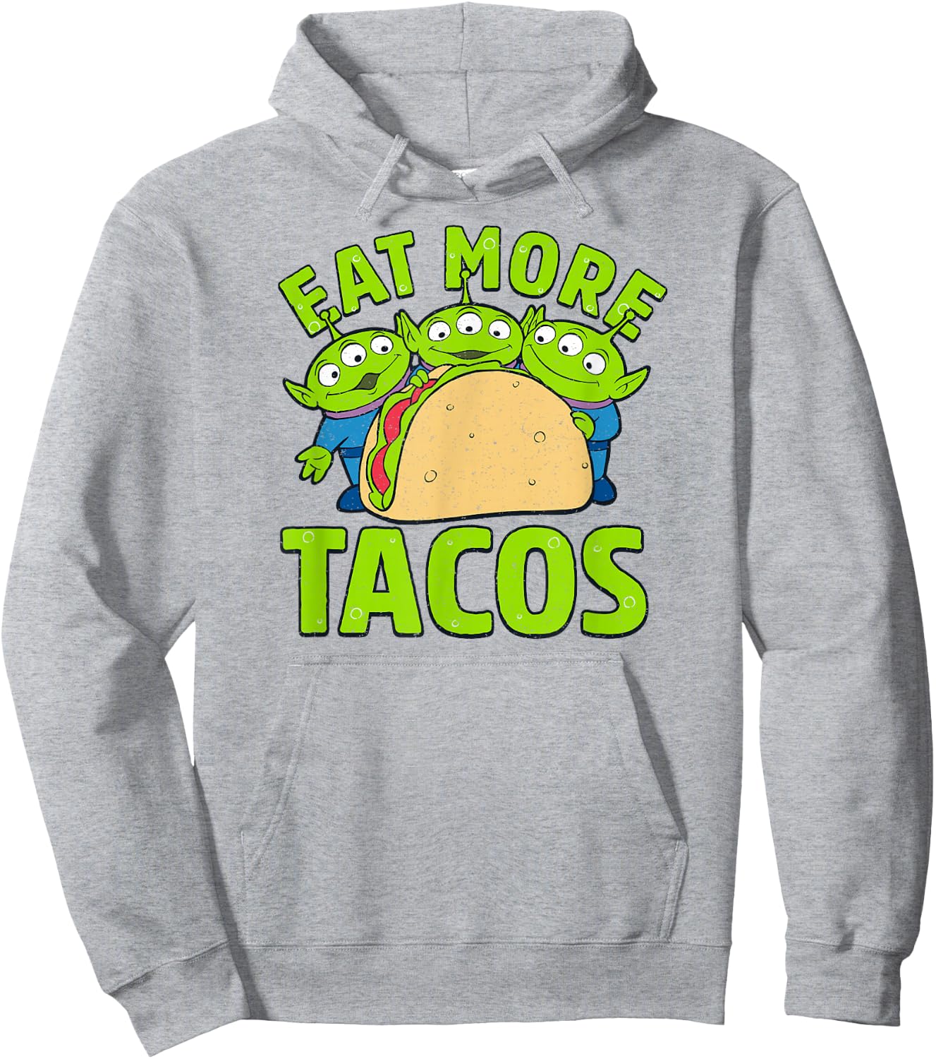 Disney Pixar Toy Story Aliens Eat More Tacos Hoodie - Hoodie | Ash