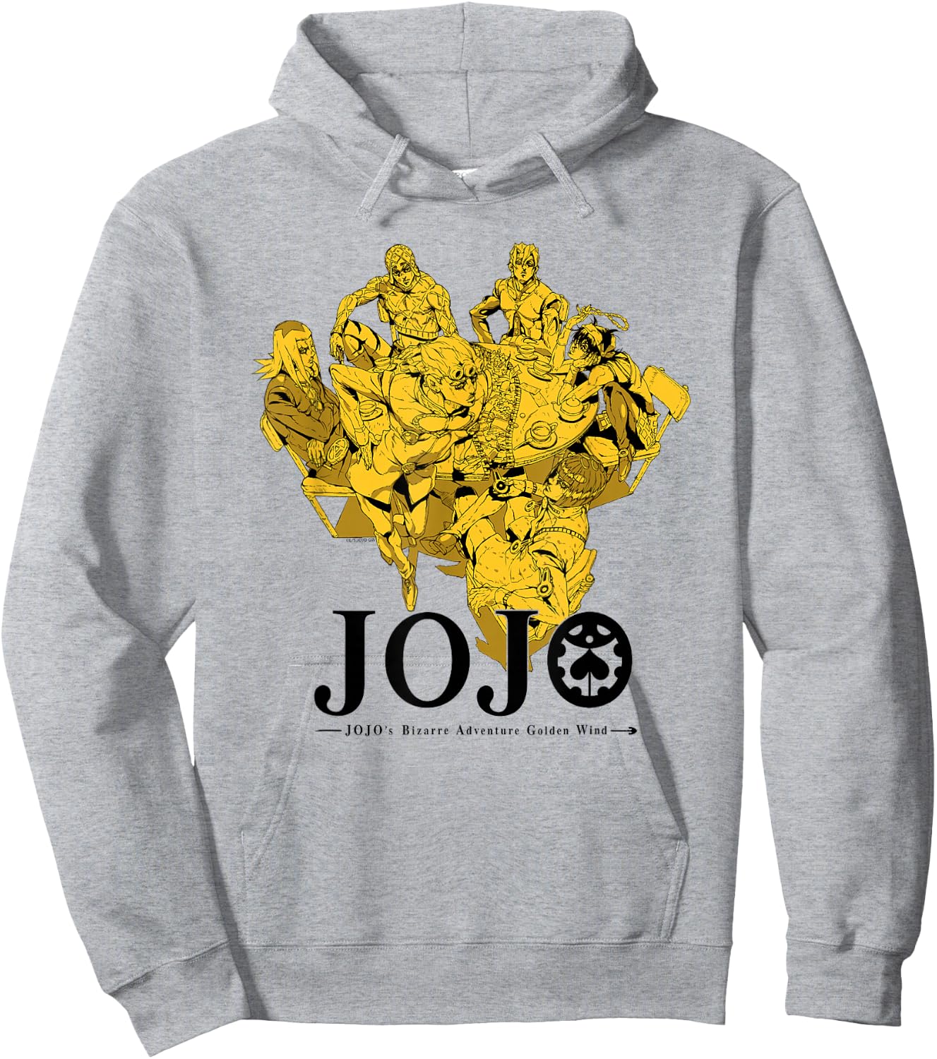 JoJo's Bizarre Adventure Golden Wind Bruno's Gang Gold Anime Hoodie - Hoodie | Ash