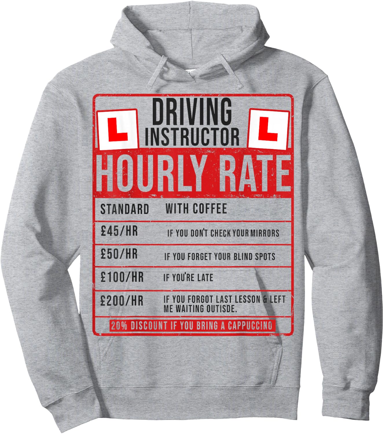 Funny Driving Instructor Outfit Idea Learn to Drive Hoodie - Hoodie | Ash