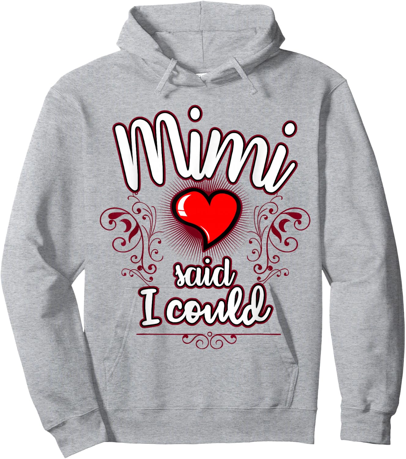 Mimi sagte ich könnte Oma liebt mich Mimi's Girl-Granddaughter Hoodie - Hoodie | Ash