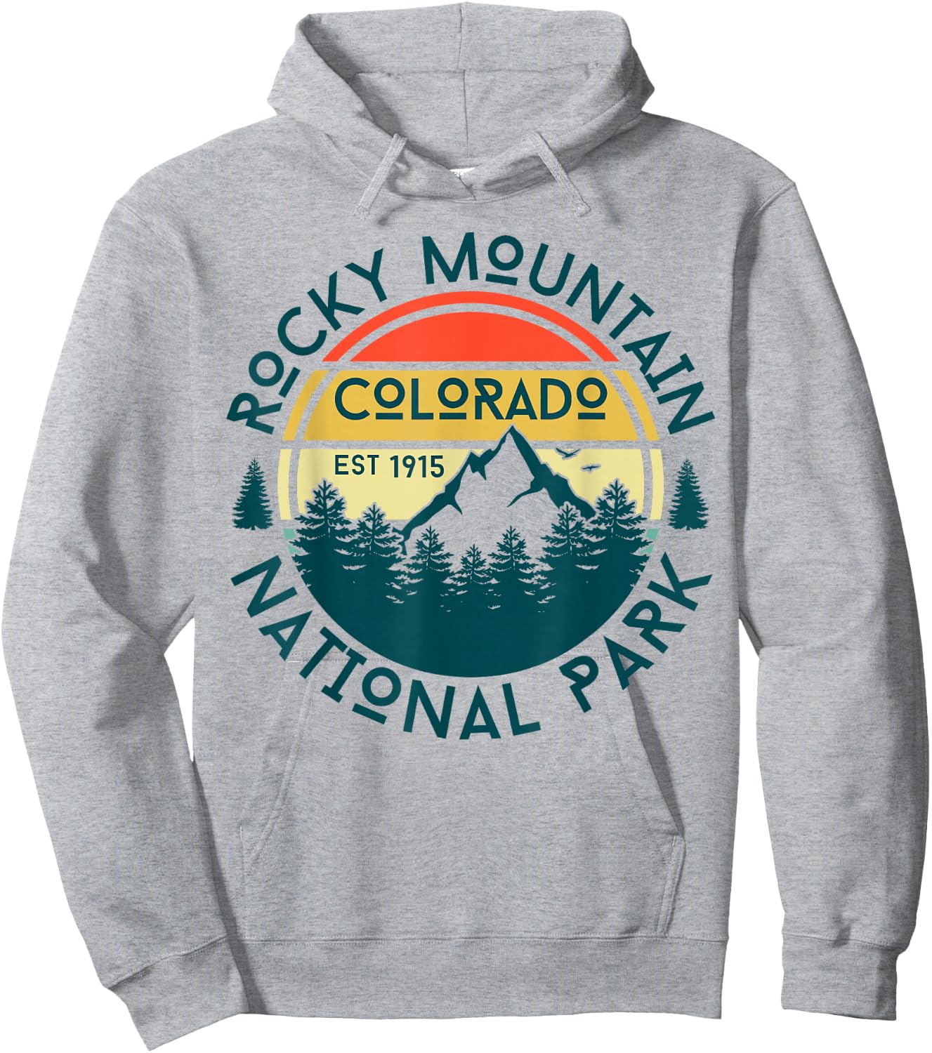 Rocky Mountain National Park Hoodie - Hoodie | Ash