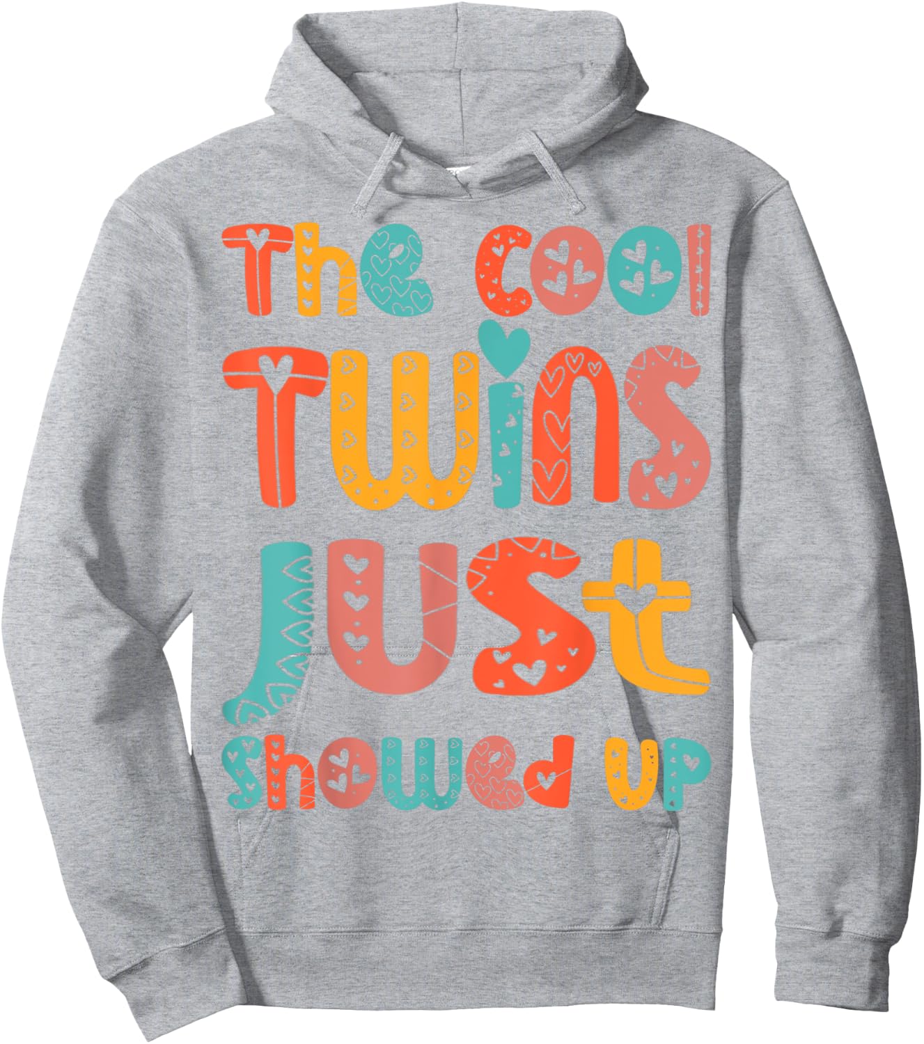 The Cool Twins Just Showed Up Funny Twin Twinning Matching Hoodie - Hoodie | Ash