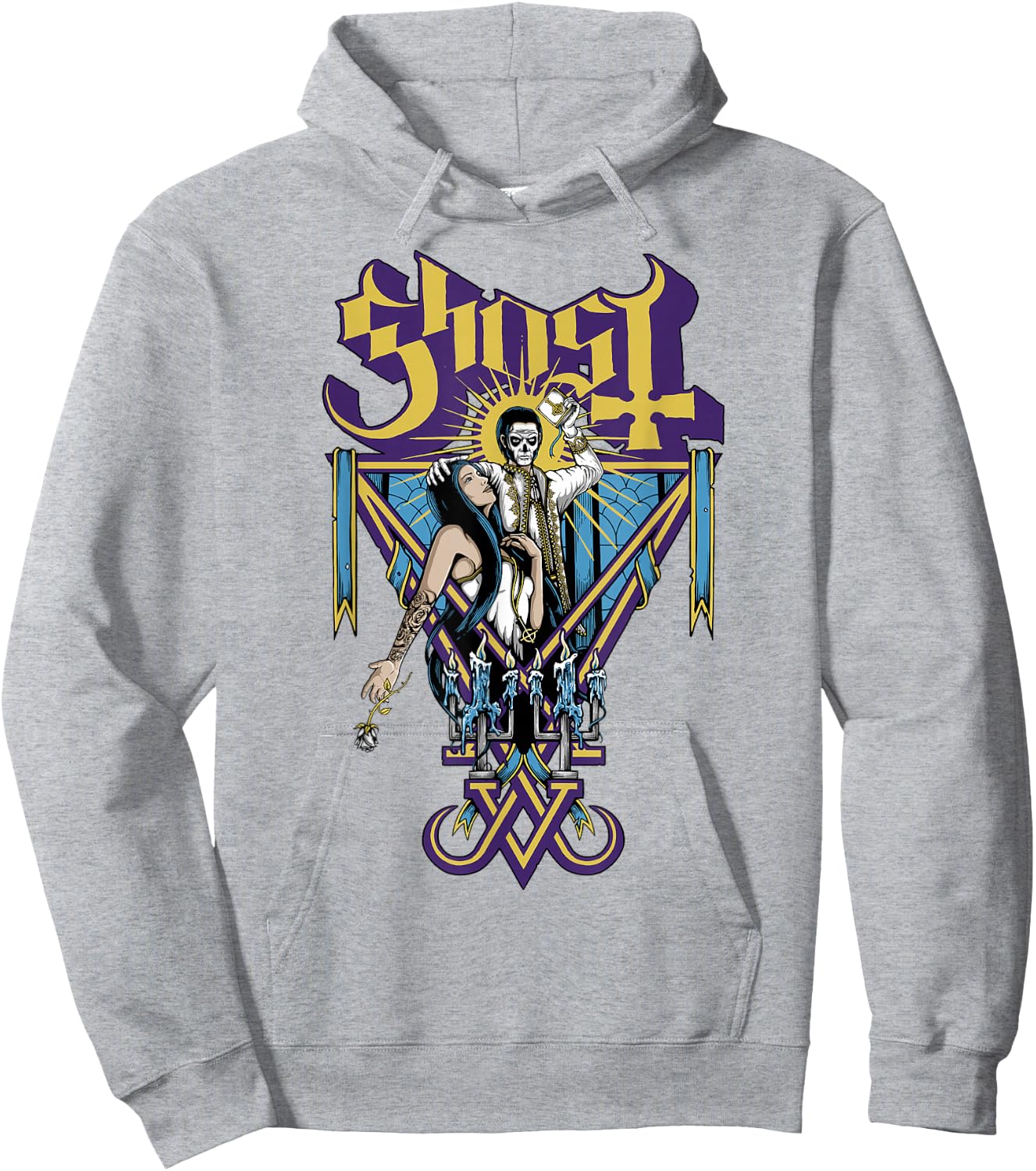 Ghost – Blessed White Hoodie - Hoodie | Ash