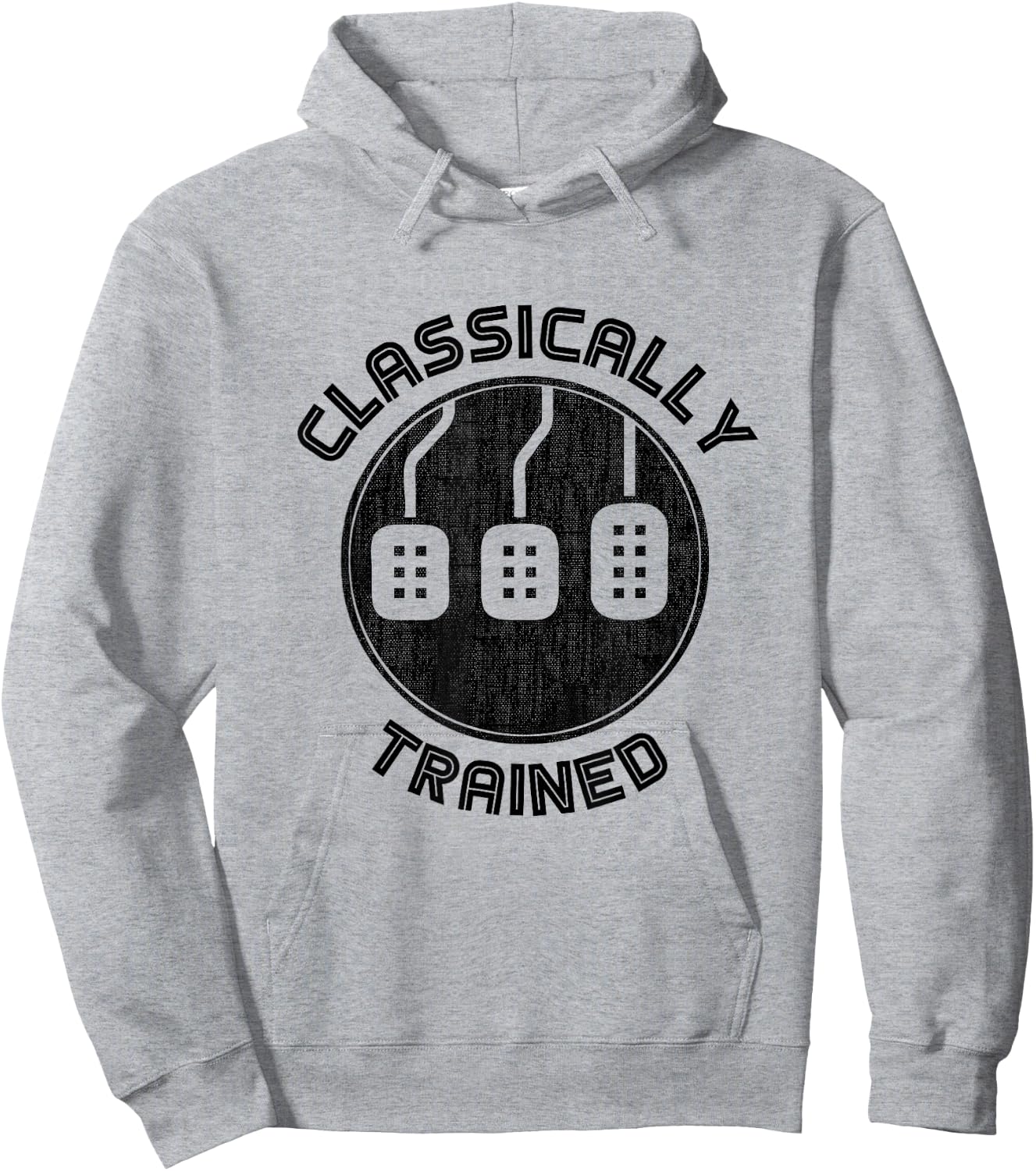 Classically trained Funny Three Pedals Car Guys Hoodie - Hoodie | Ash