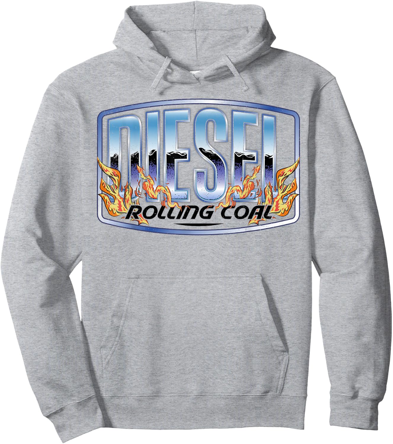 Diesel Rolling Coal Trucker Truck Driver Mechanic Retro Men Hoodie - Hoodie | Ash