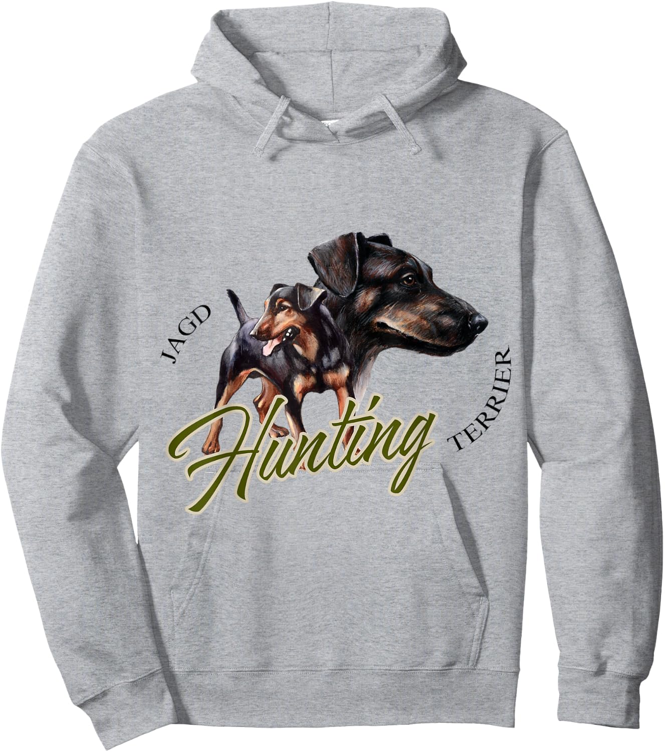 Jagdterrier t shirt Hunting dog Hoodie - Hoodie | Ash