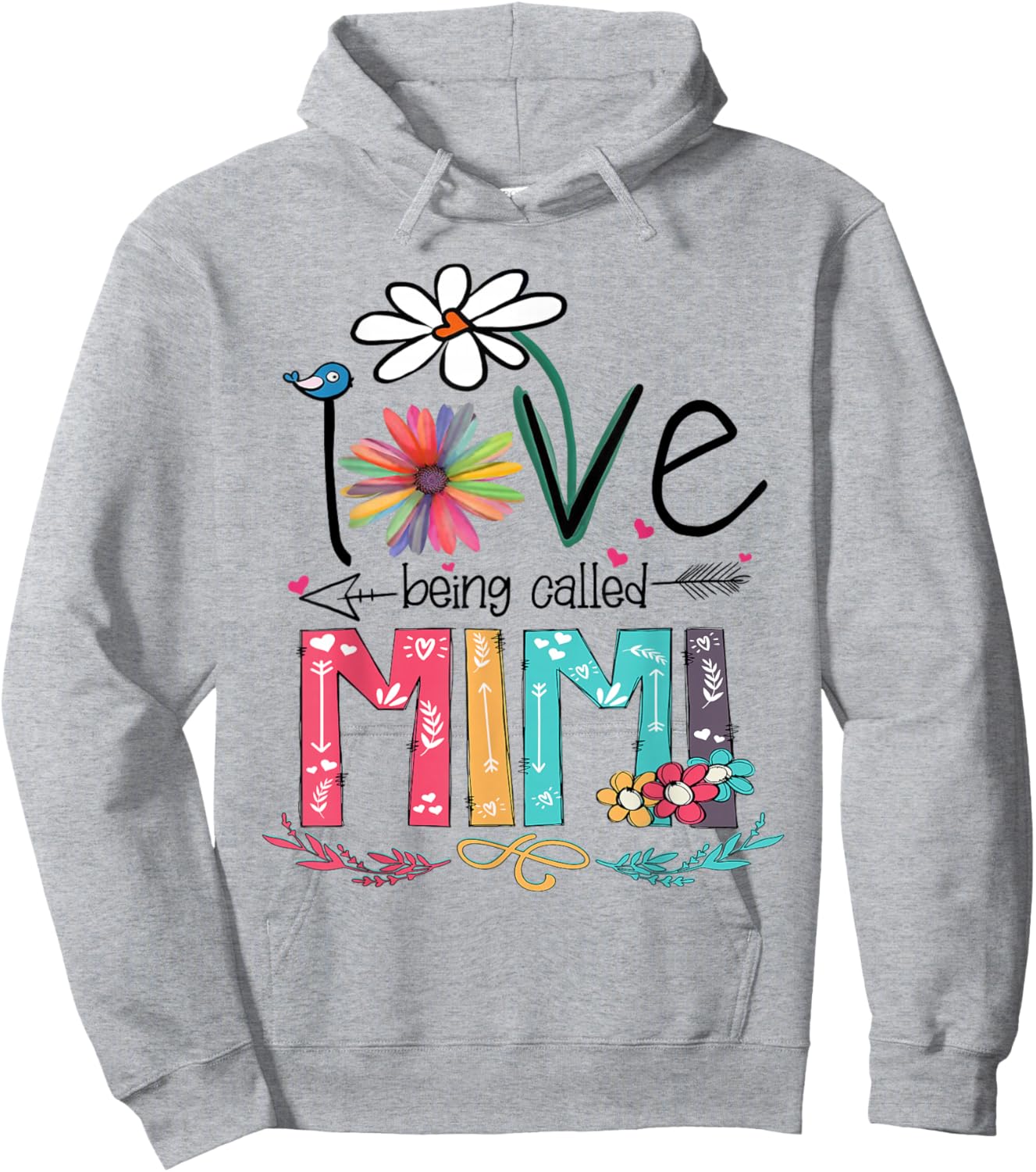 I Love Being Called Mimi Sunflower Shirt Hoodie - Hoodie | Ash