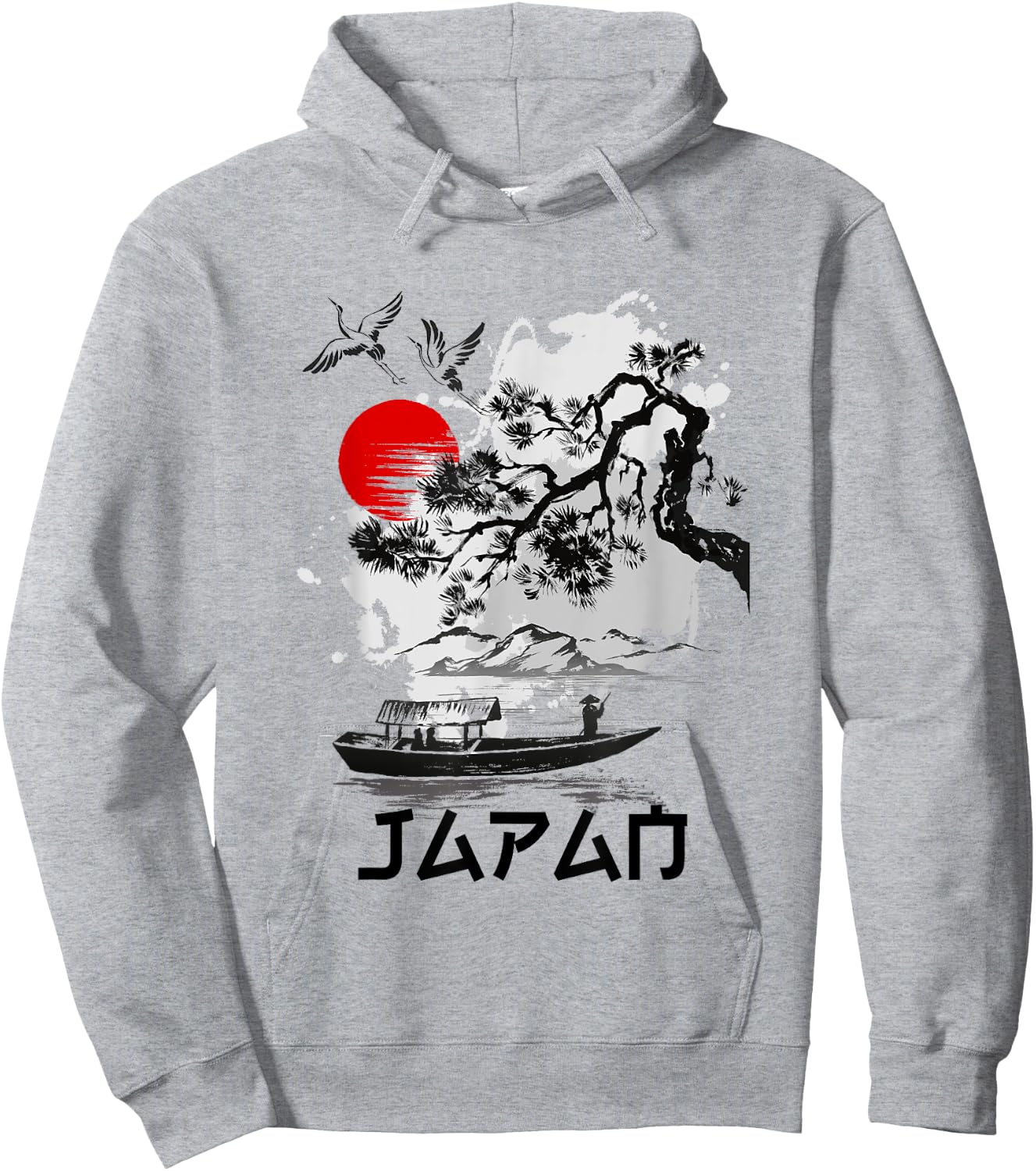 I Love Japan Nature And Culture, Tokyo Japan Graphic Design Hoodie - Hoodie | Ash